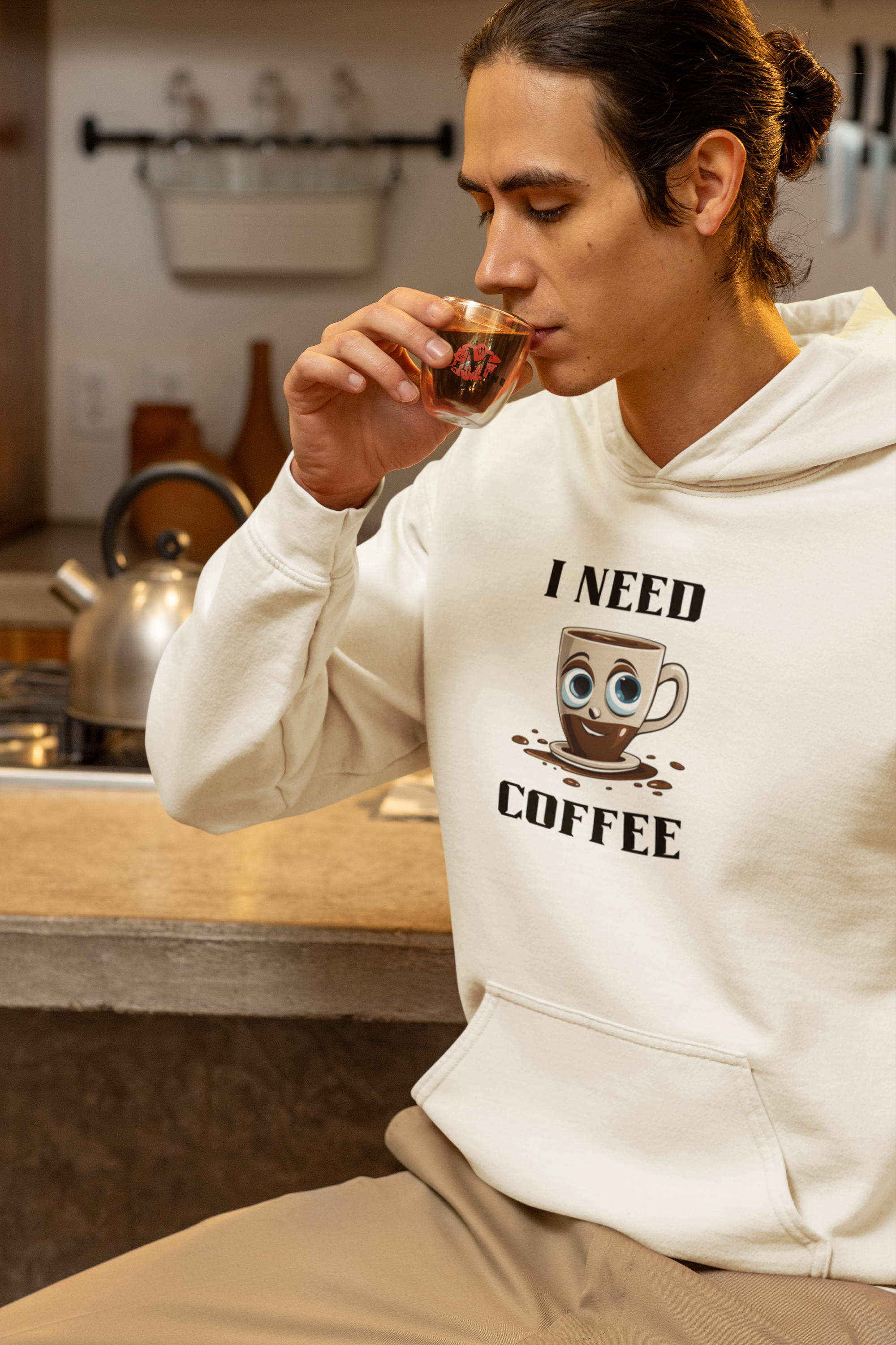 Coffee Lover Hoodie - I Need Coffee product thumbnail image Coffee Lover Hoodie - I Need Coffee product thumbnail image