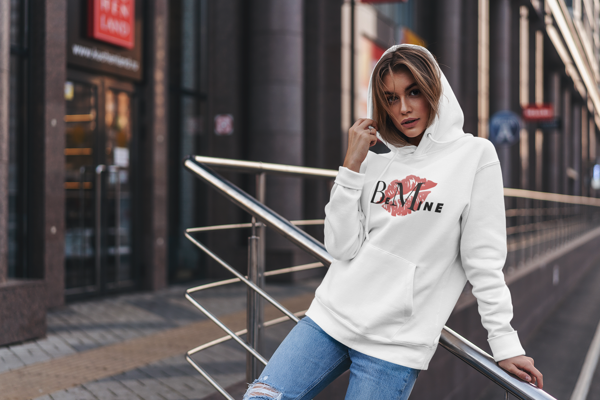 Hooded Sweatshirt - Be Mine Design product thumbnail image