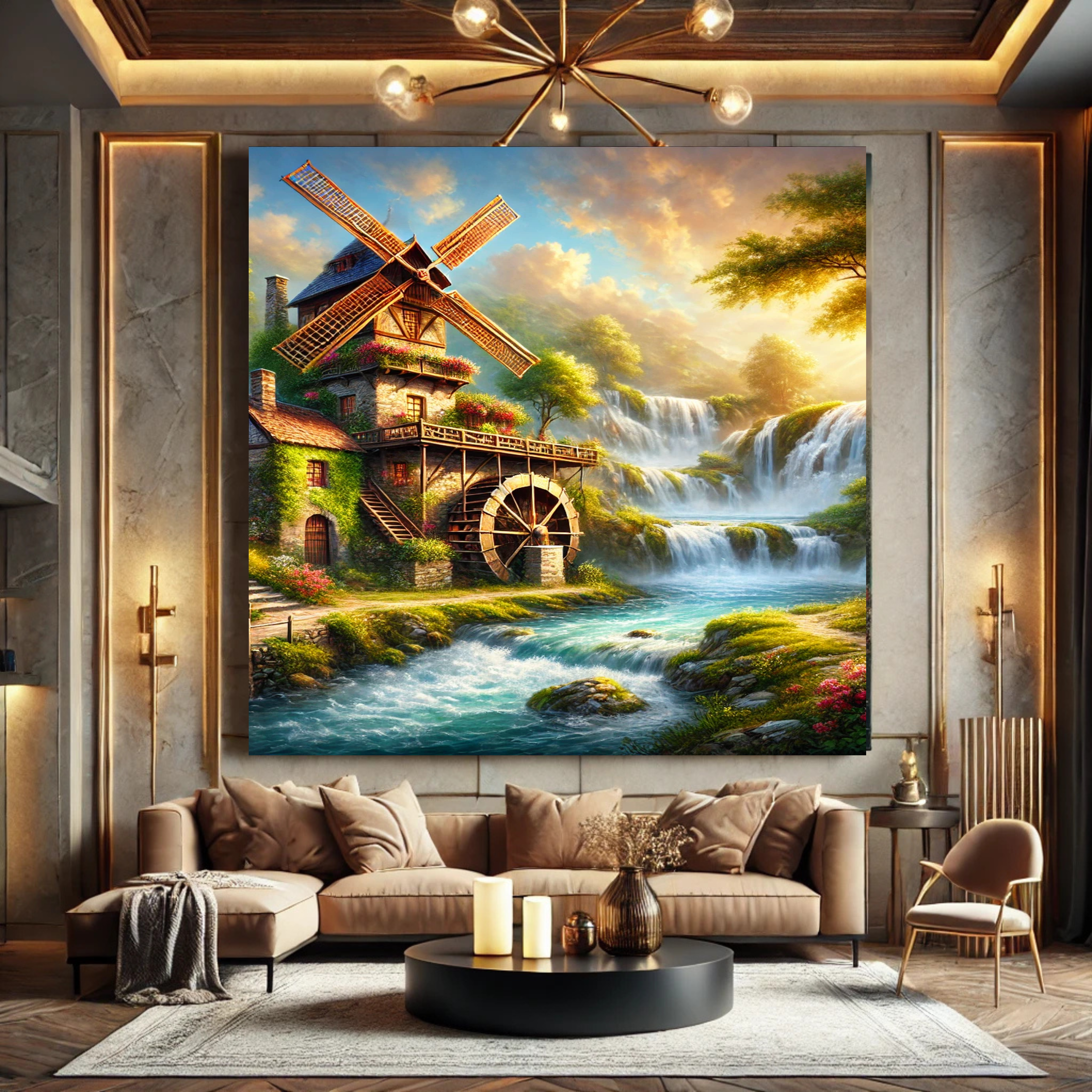 Luxury Windmill Canvas Art – The Perfect Statement Piece for Your Home product thumbnail image