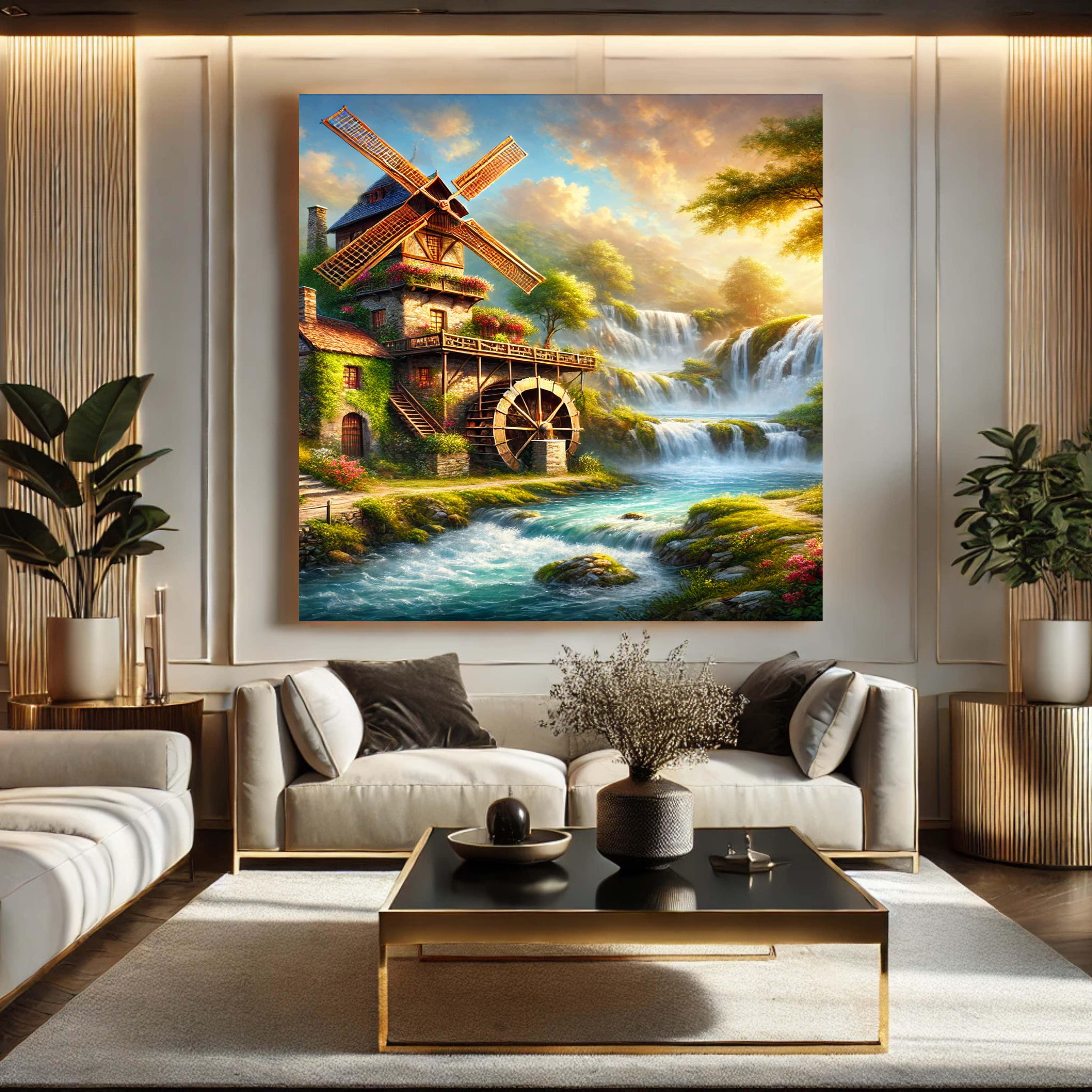 Luxury Windmill Canvas Art – The Perfect Statement Piece for Your Home