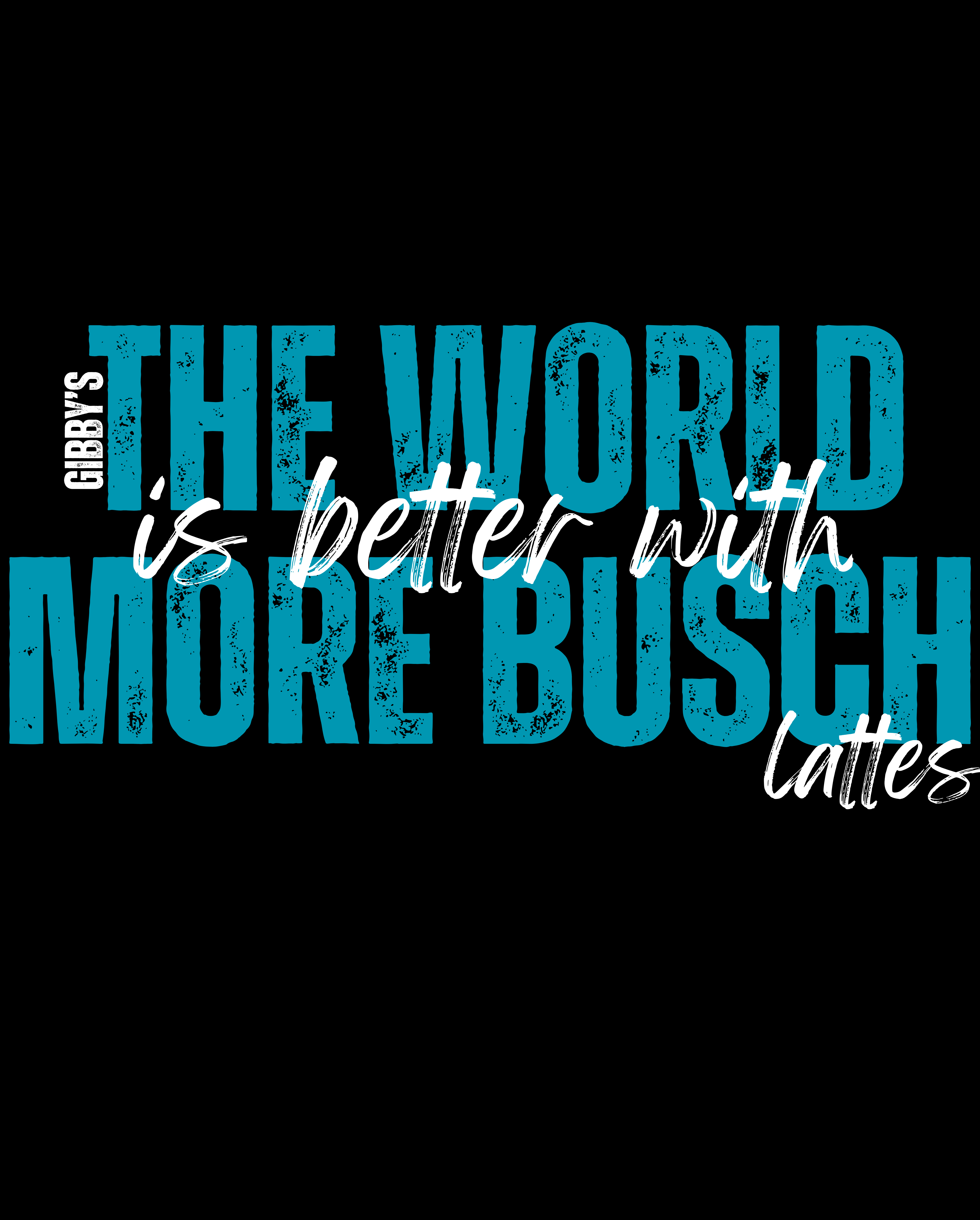 The world is better with more busch lattes | Unisex Heavy Cotton Tee - "The World is Better with More Busch Lattes" product thumbnail image