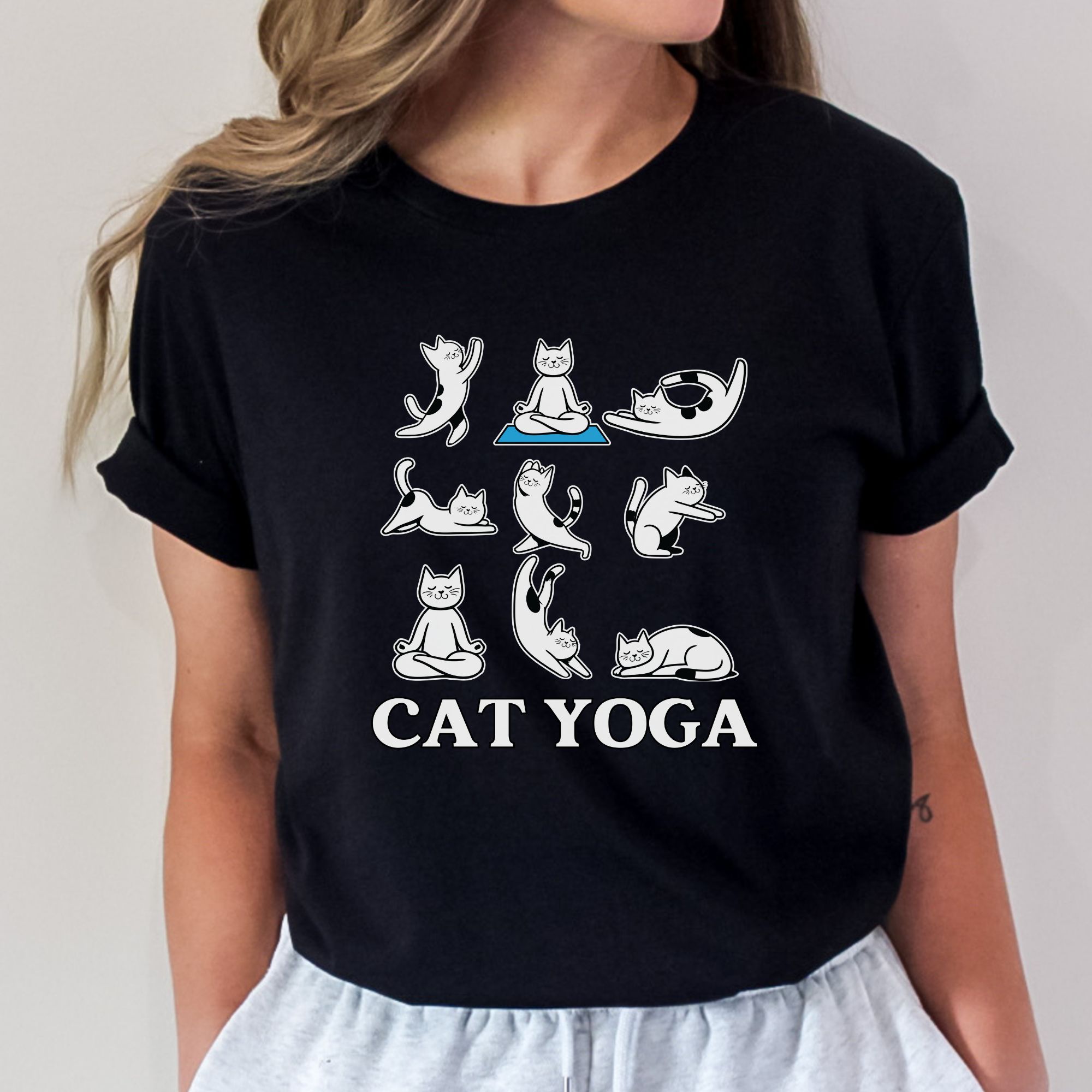 Cat Yoga Poses Shirt product thumbnail image Cat Yoga Poses Shirt product thumbnail image