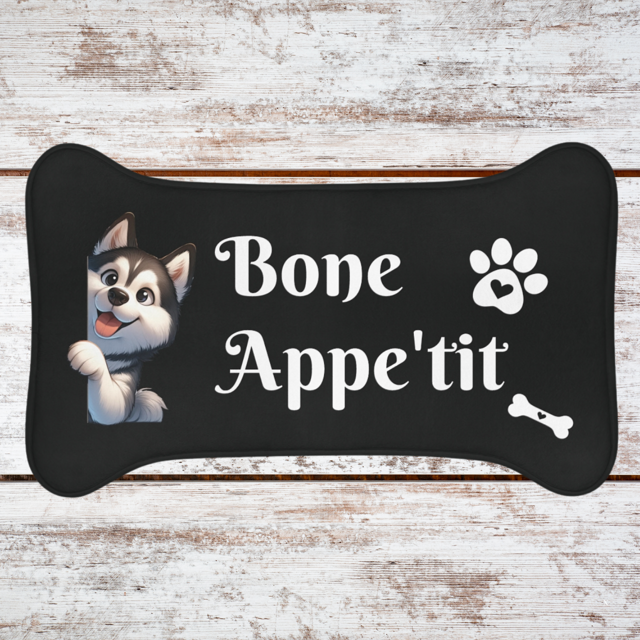 Pet Feeding Mat - Siberian Husky Pet Feeding Mat - Siberian Husky