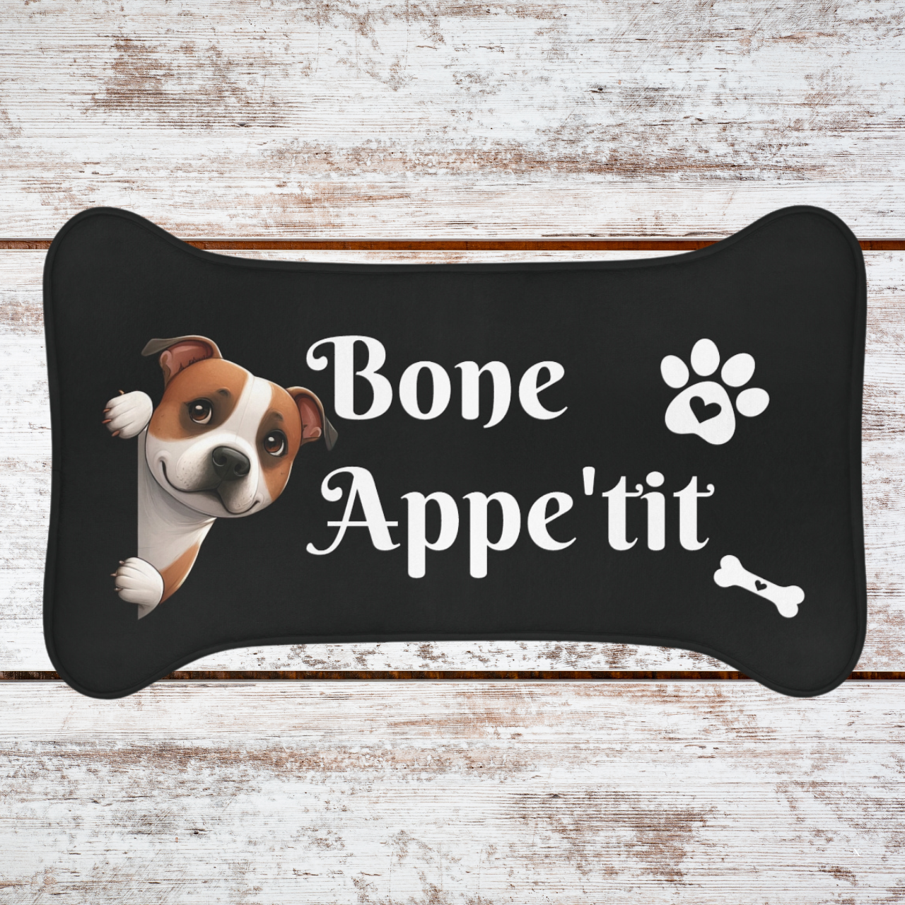 Pet Feeding Mat - Staffordshire Bull Terrier Pet Feeding Mat - Staffordshire Bull Terrier