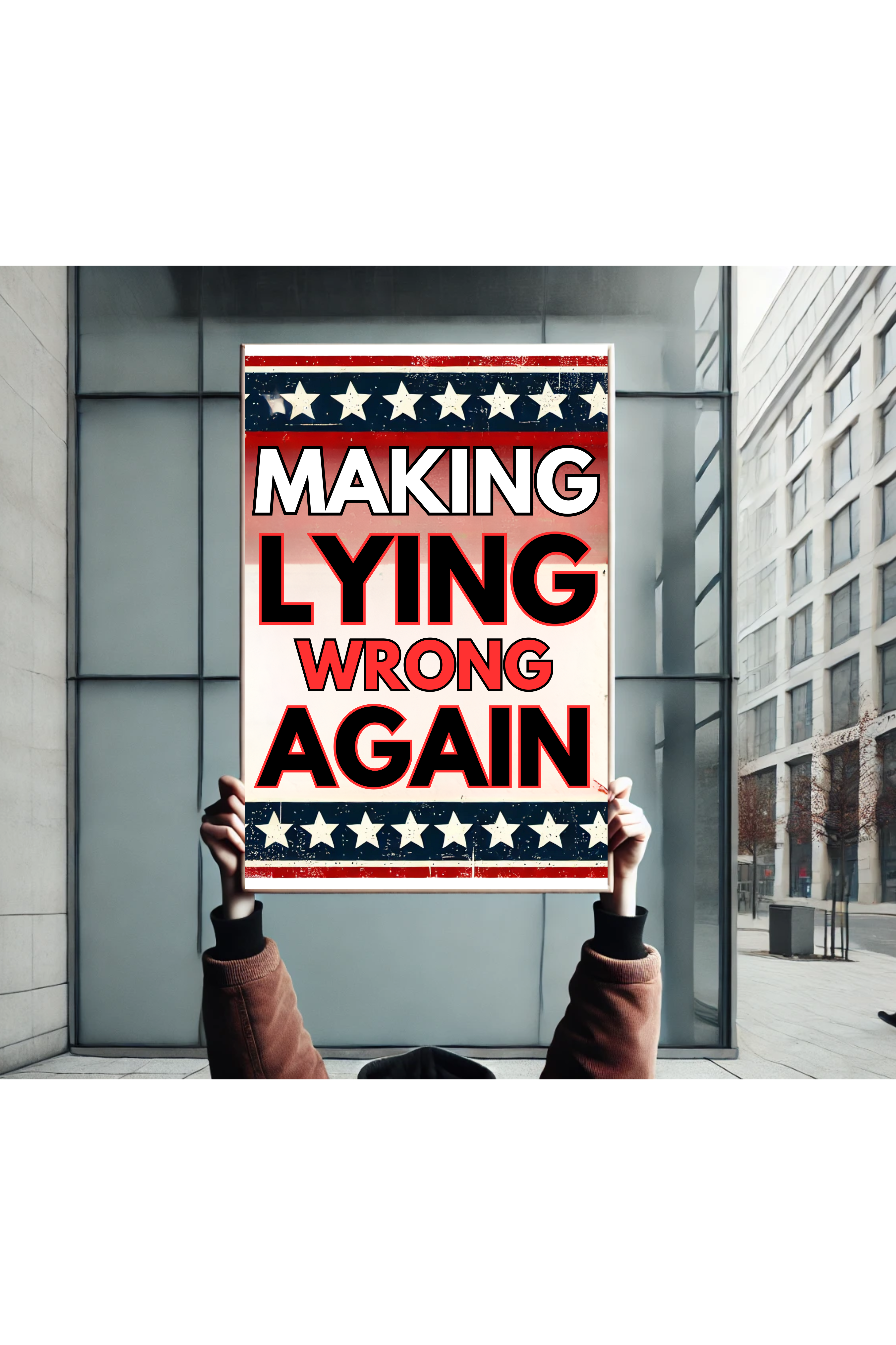  Political Rally Posters "Making Lying Wrong Again"