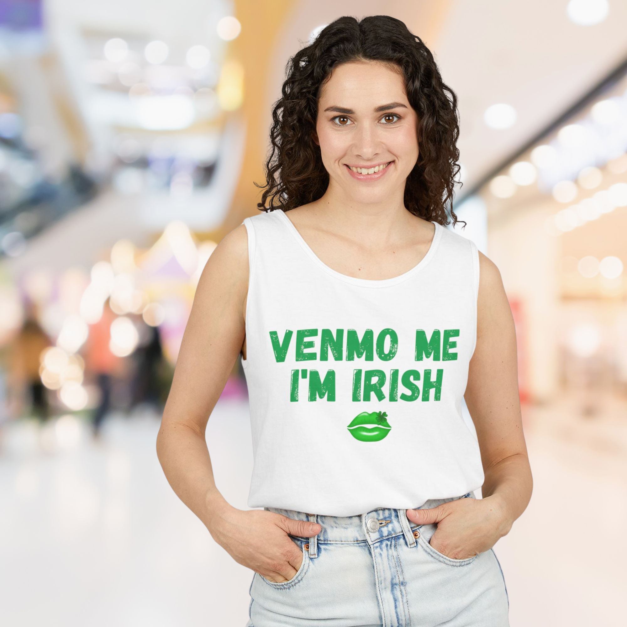 "Venmo Me I'm Irish" Baby Tee - Funny St. Patrick's Day Fitted Tee product thumbnail image