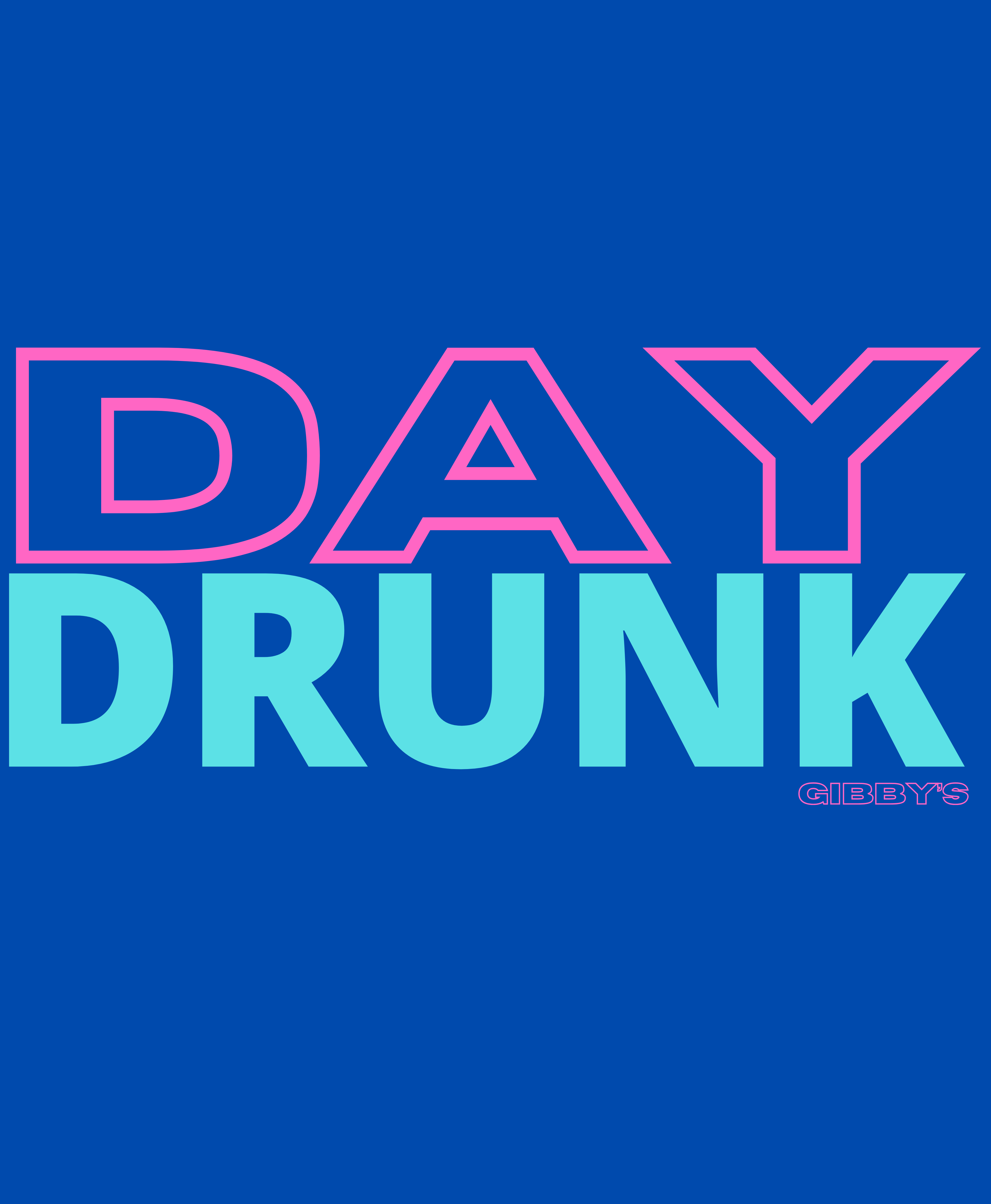 Day Drunk Tee | Pink & Blue product thumbnail image Day Drunk Tee | Pink & Blue product thumbnail image