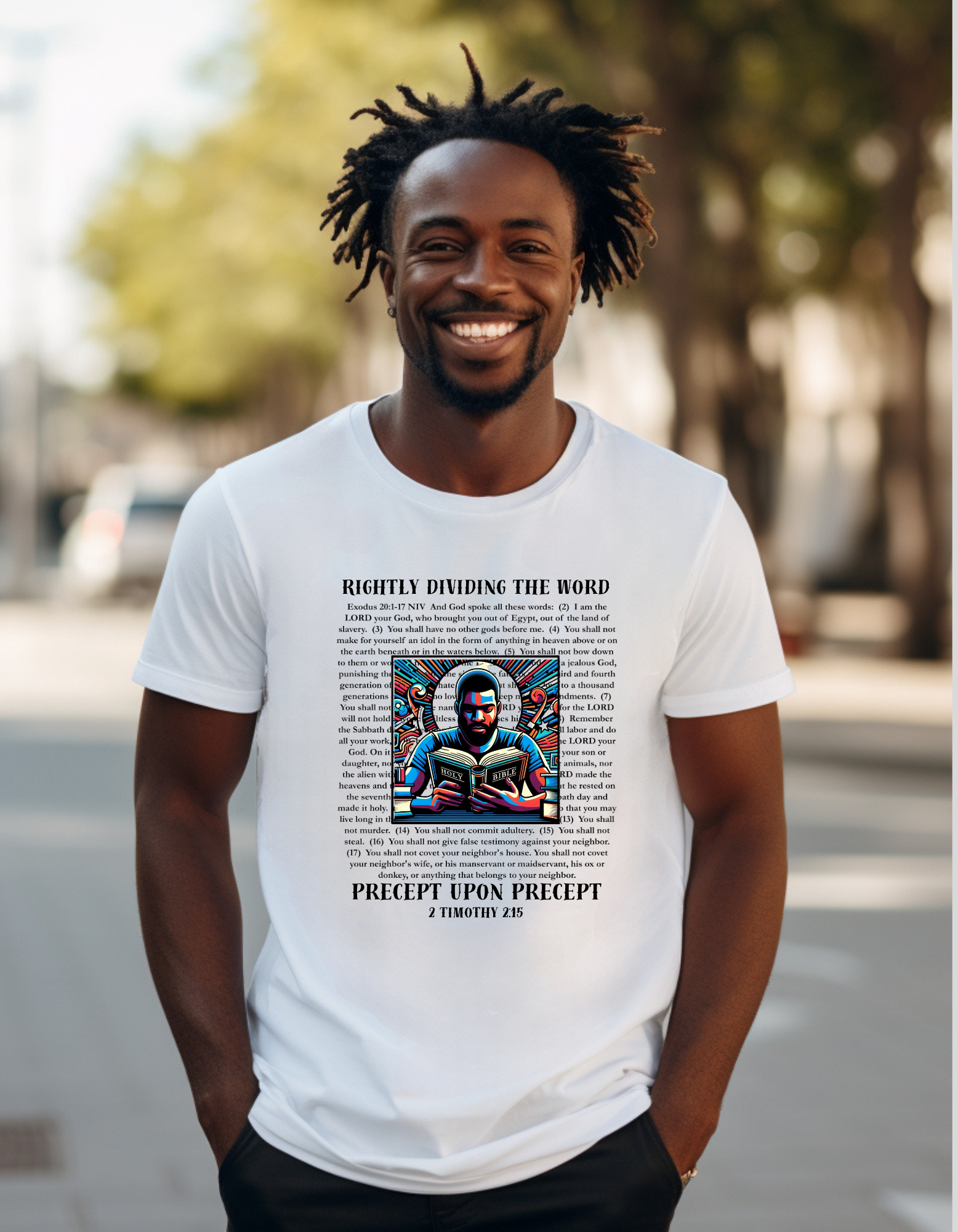 Spiritual Graphic Tee - "Rightly Dividing the Word" Biblical T-Shirt for Faith Lovers, Christian Gift, Church Wear, Casual Outfit,