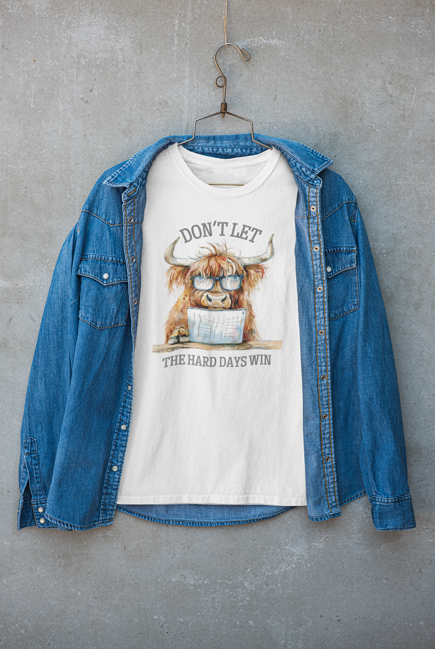 Motivational Heavy Cotton Tee - 'Don't Let The Hard Days Win' product thumbnail image Motivational Heavy Cotton Tee - 'Don't Let The Hard Days Win' product thumbnail image