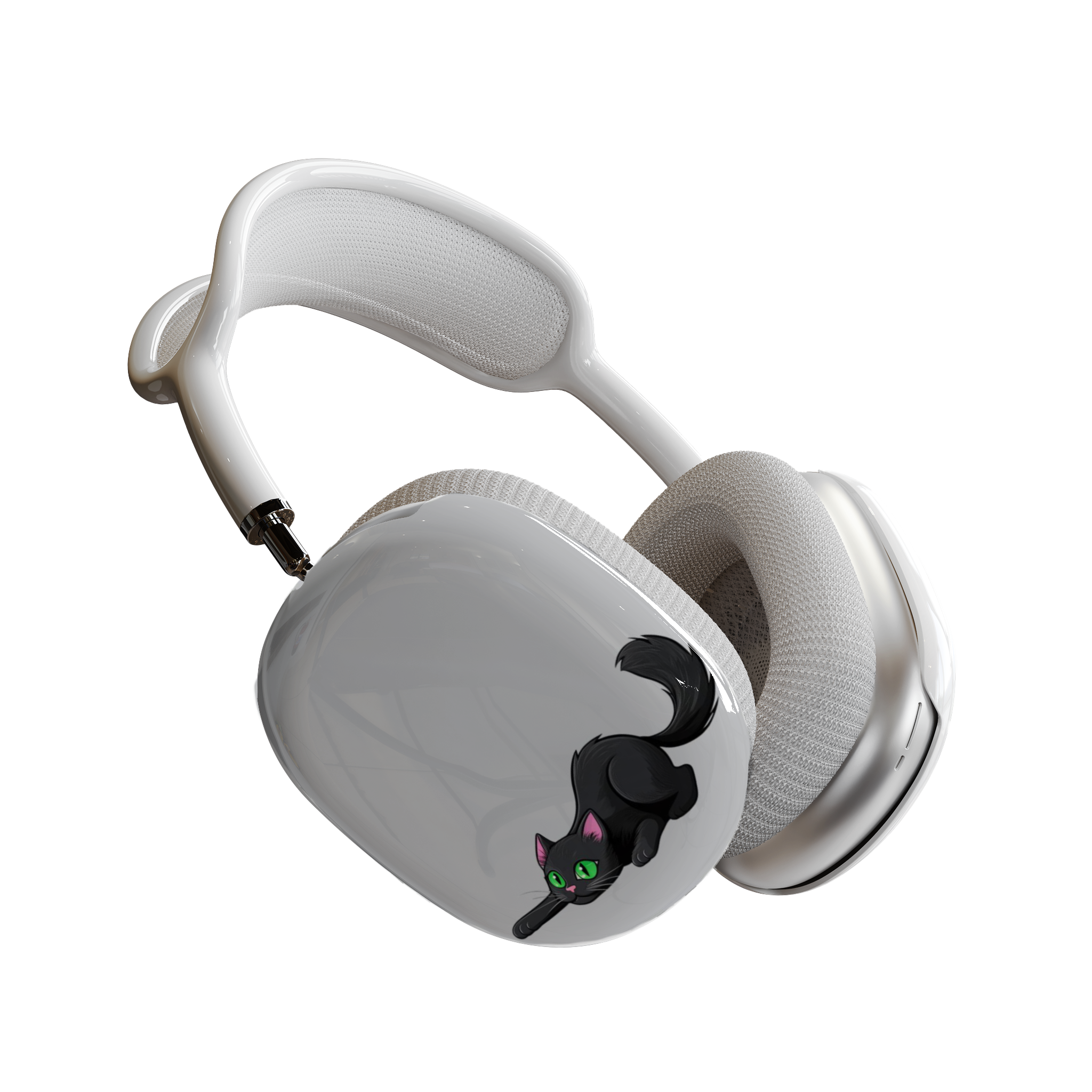 Black Kitten AirPods Max Case – Meow Universe Edition product thumbnail image