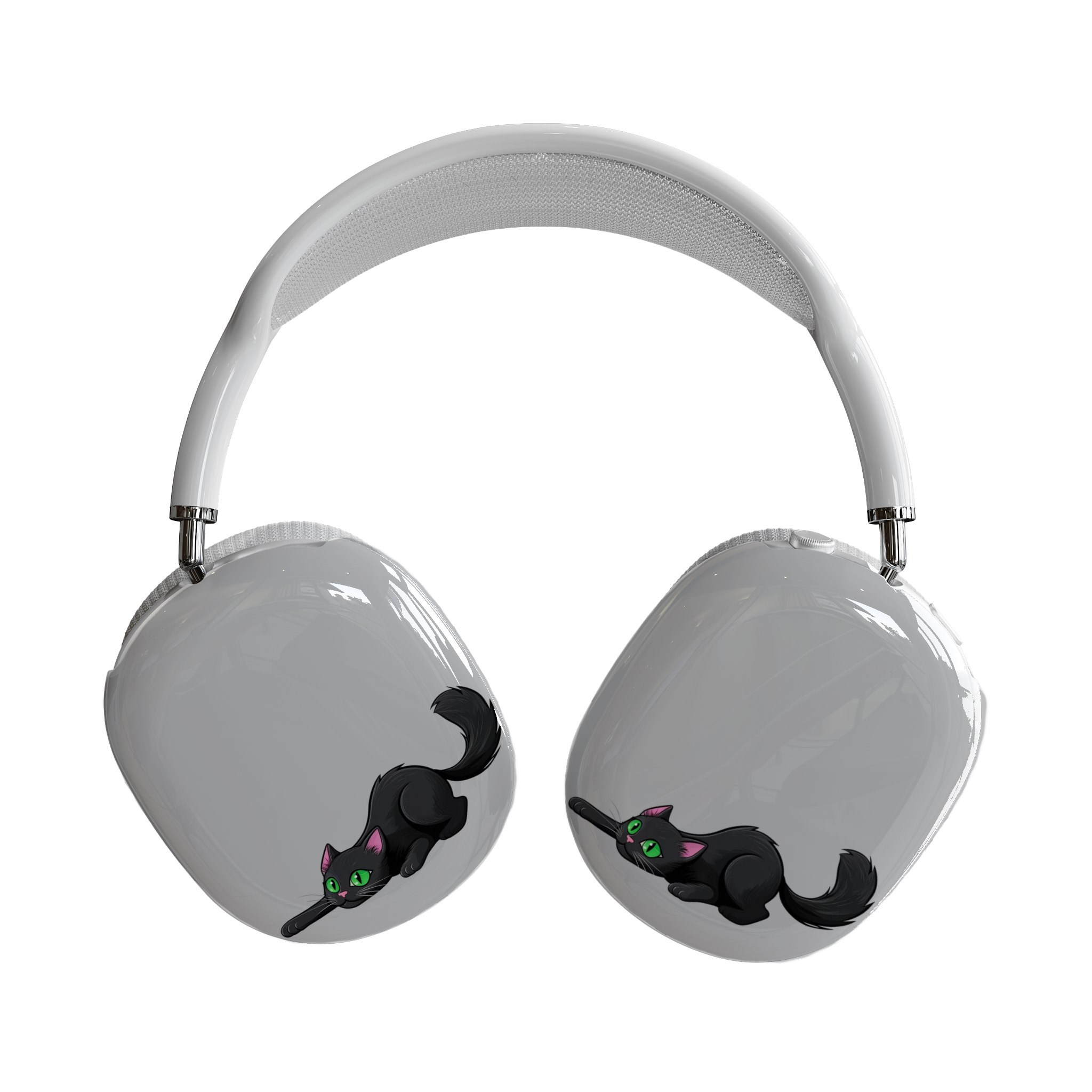 Black Kitten AirPods Max Case – Meow Universe Edition product thumbnail image