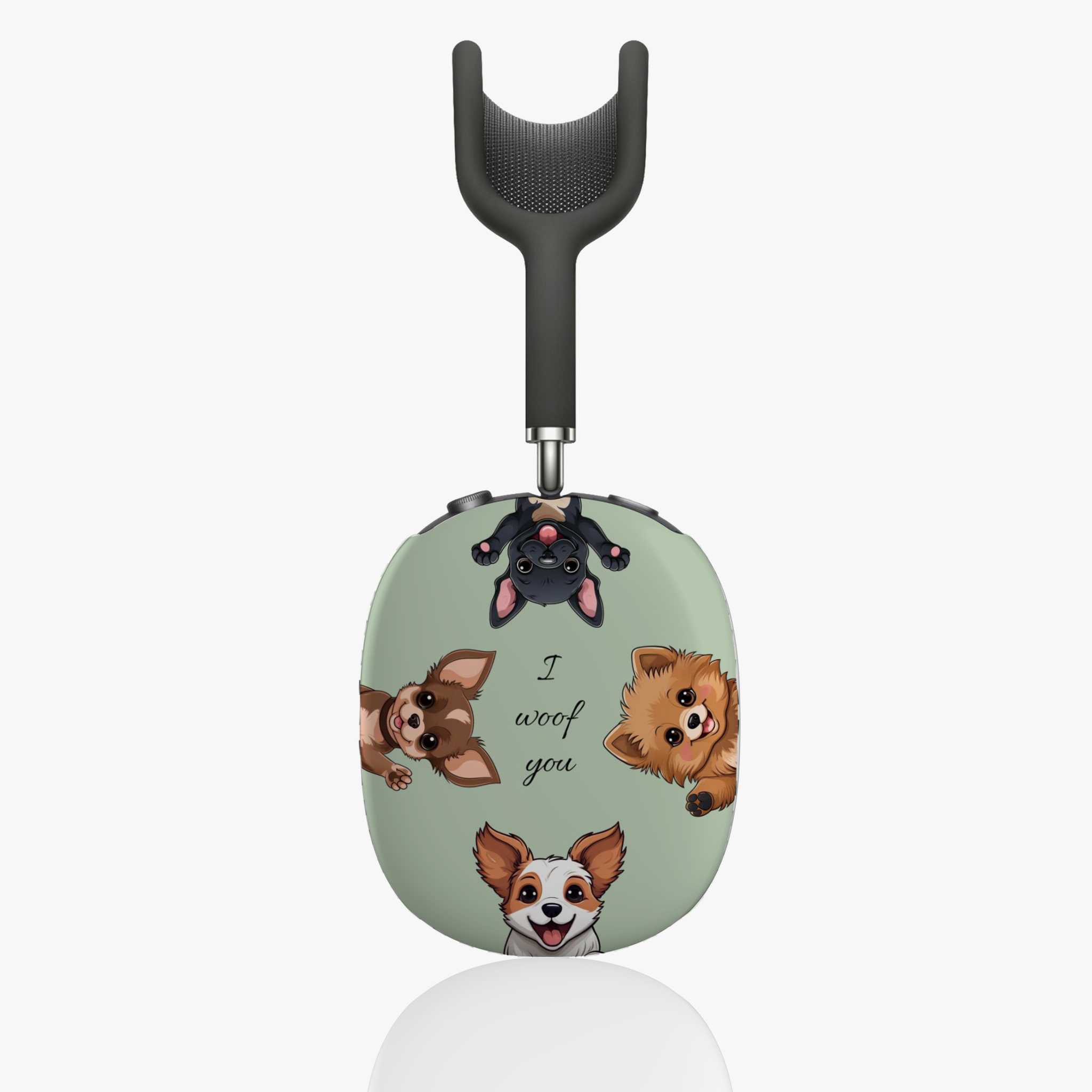 Cute Puppies - Themed AirPod Max Case - 'I Woof You' - Cute Dogs product thumbnail image Cute Puppies - Themed AirPod Max Case - 'I Woof You' - Cute Dogs product thumbnail image