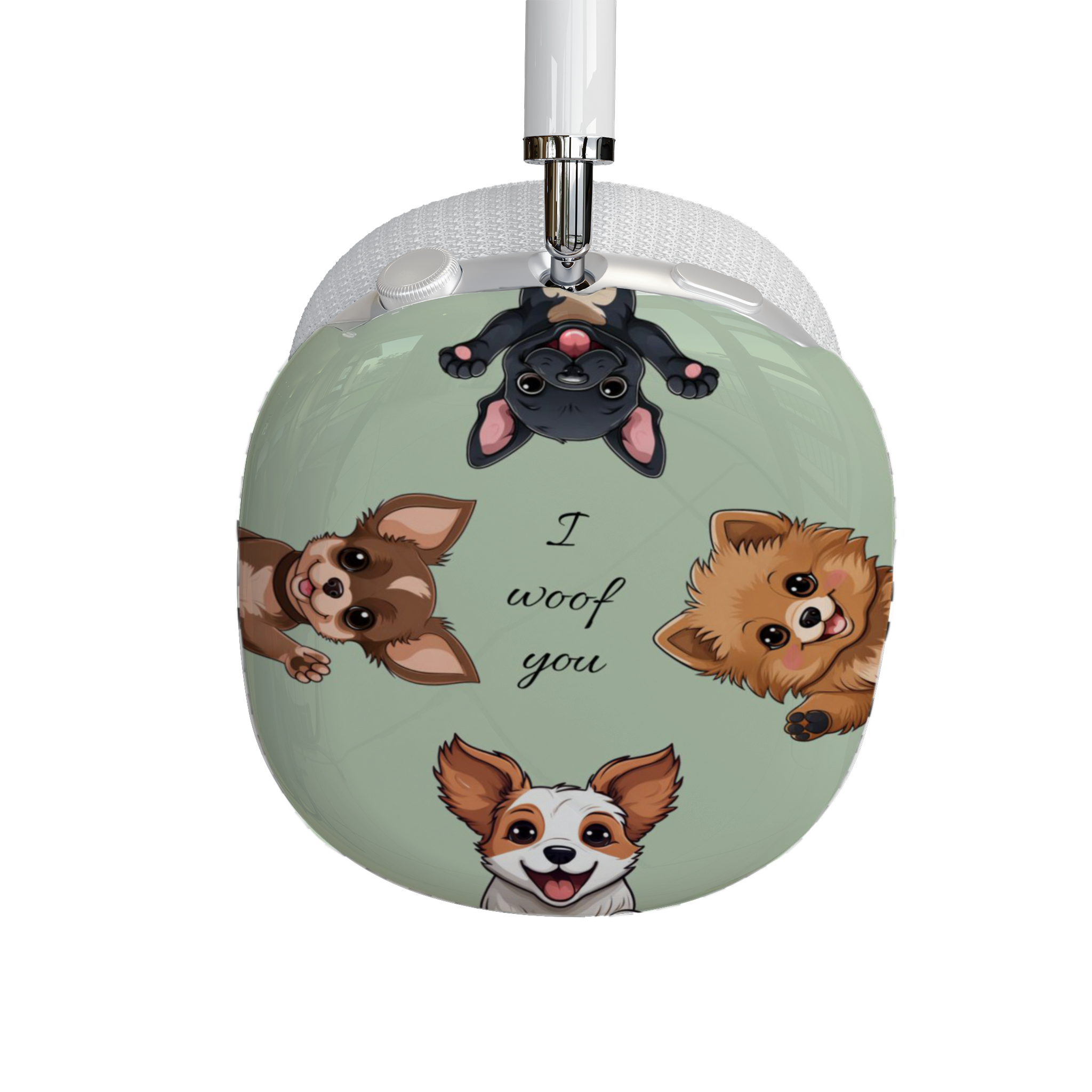 Cute Puppies - Themed AirPod Max Case - 'I Woof You' - Cute Dogs product thumbnail image Cute Puppies - Themed AirPod Max Case - 'I Woof You' - Cute Dogs product thumbnail image