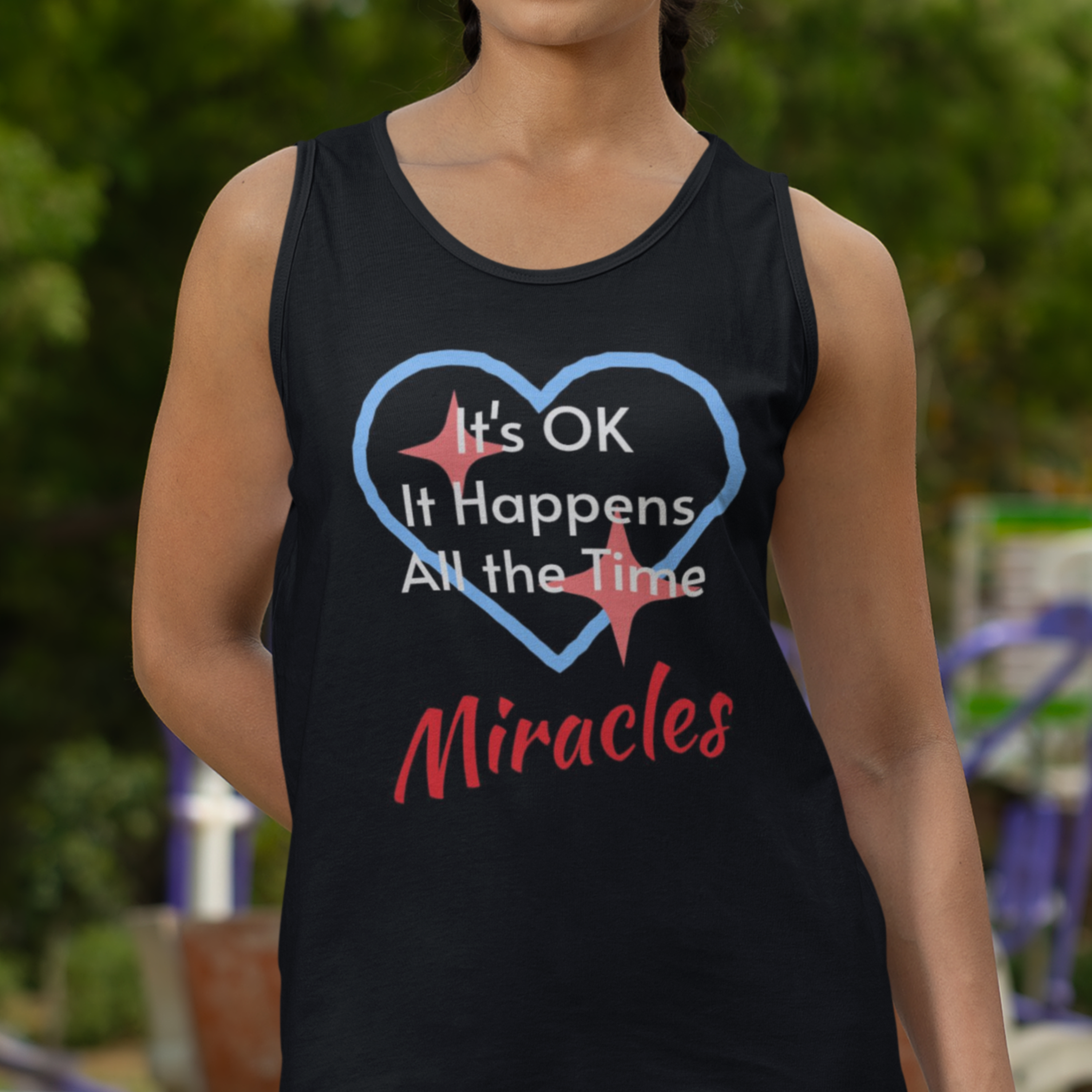 Unisex Tank Top, Miracles Happen Unisex Tank Top, Miracles Happen