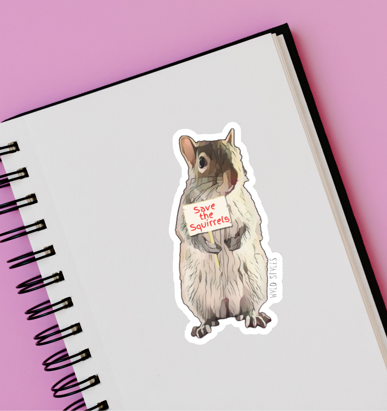 Protest Squirrel Sticker product thumbnail image