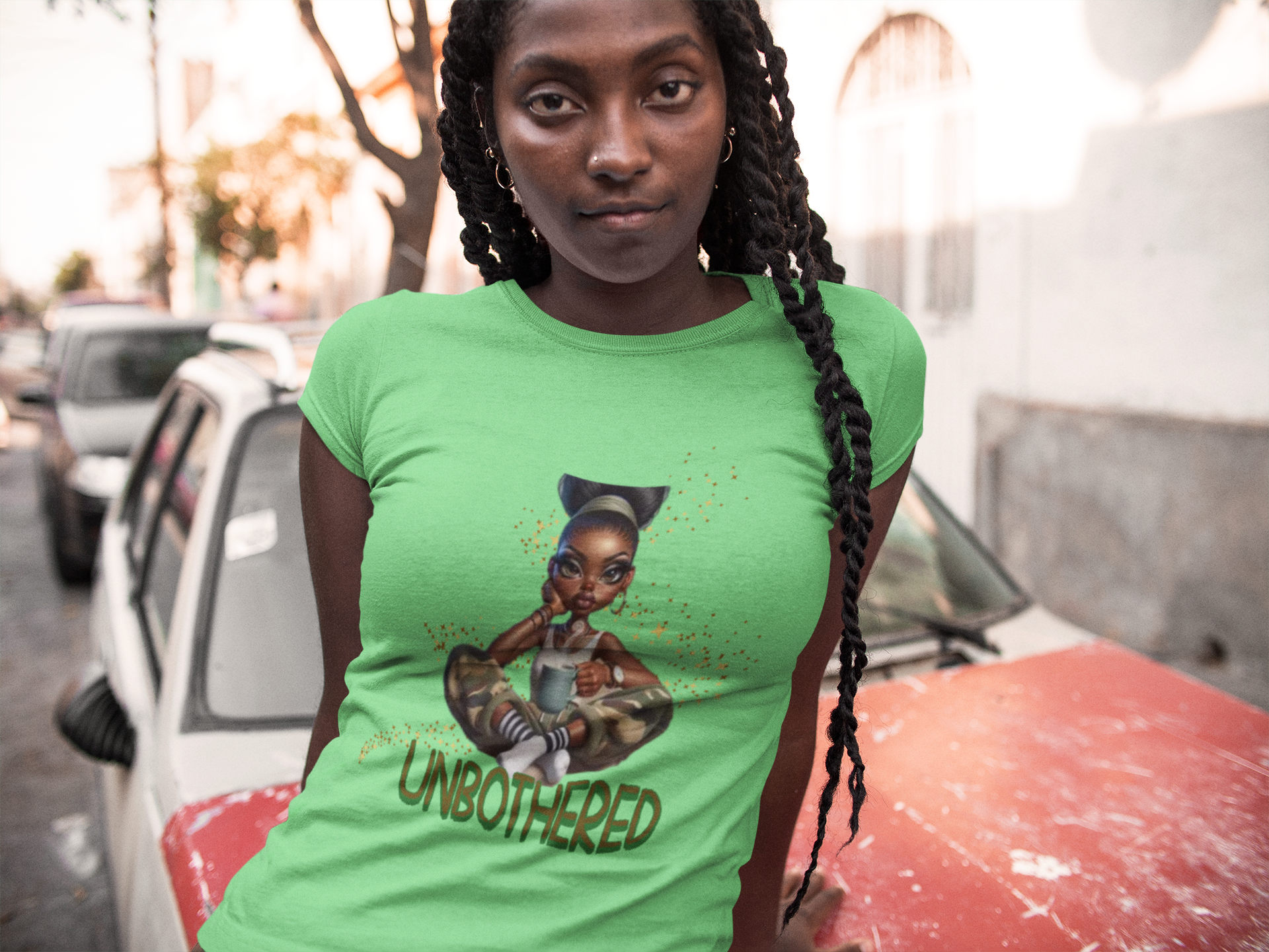 Unbothered Serenity T-Shirts for Women, Black Woman Empowerment, 92% Black Women Shirts, Melanin Magic T-Shirts, Black Girl Magic Tees product thumbnail image