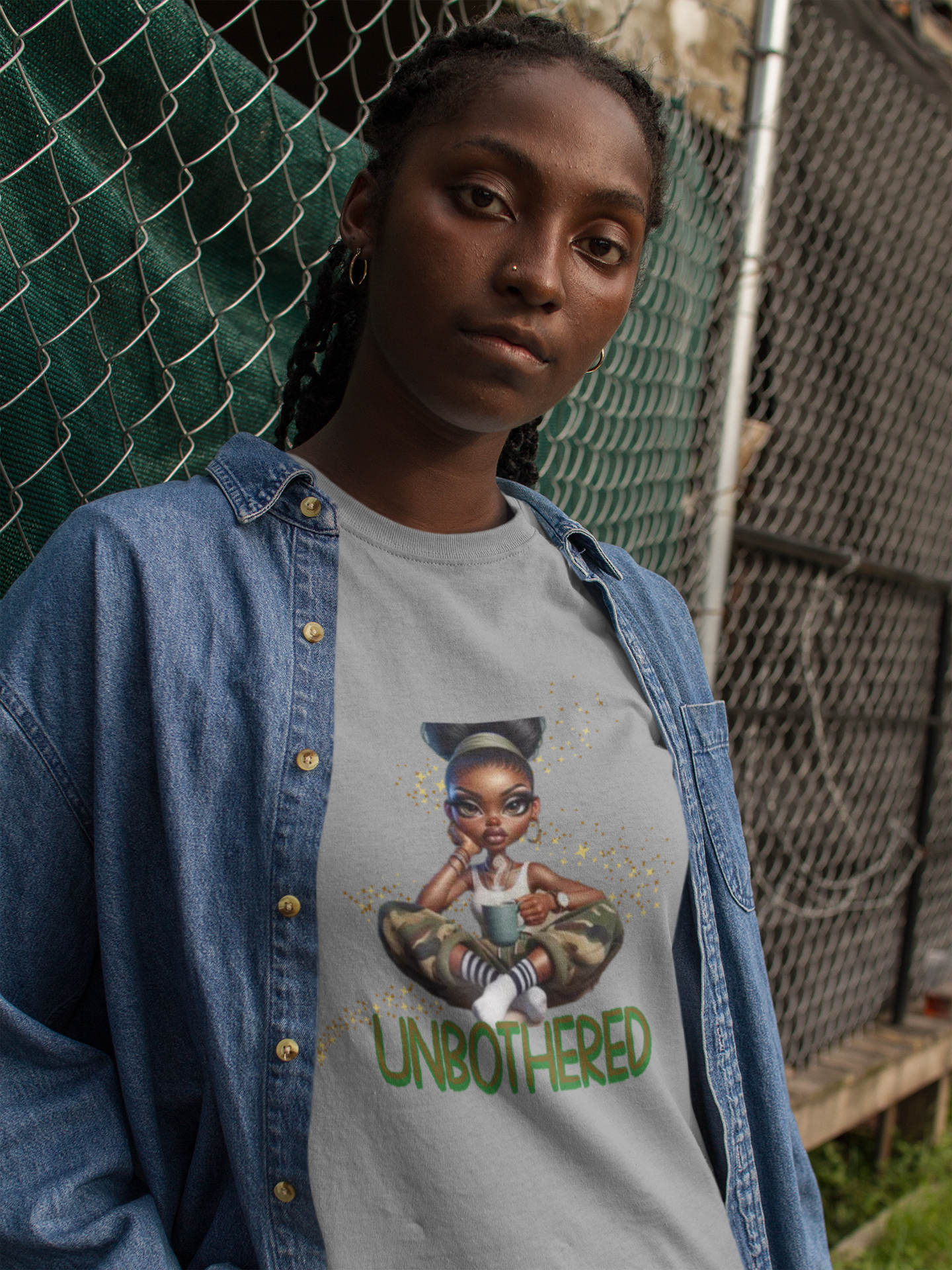 Unbothered Serenity T-Shirts for Women, Black Woman Empowerment, 92% Black Women Shirts, Melanin Magic T-Shirts, Black Girl Magic Tees product thumbnail image