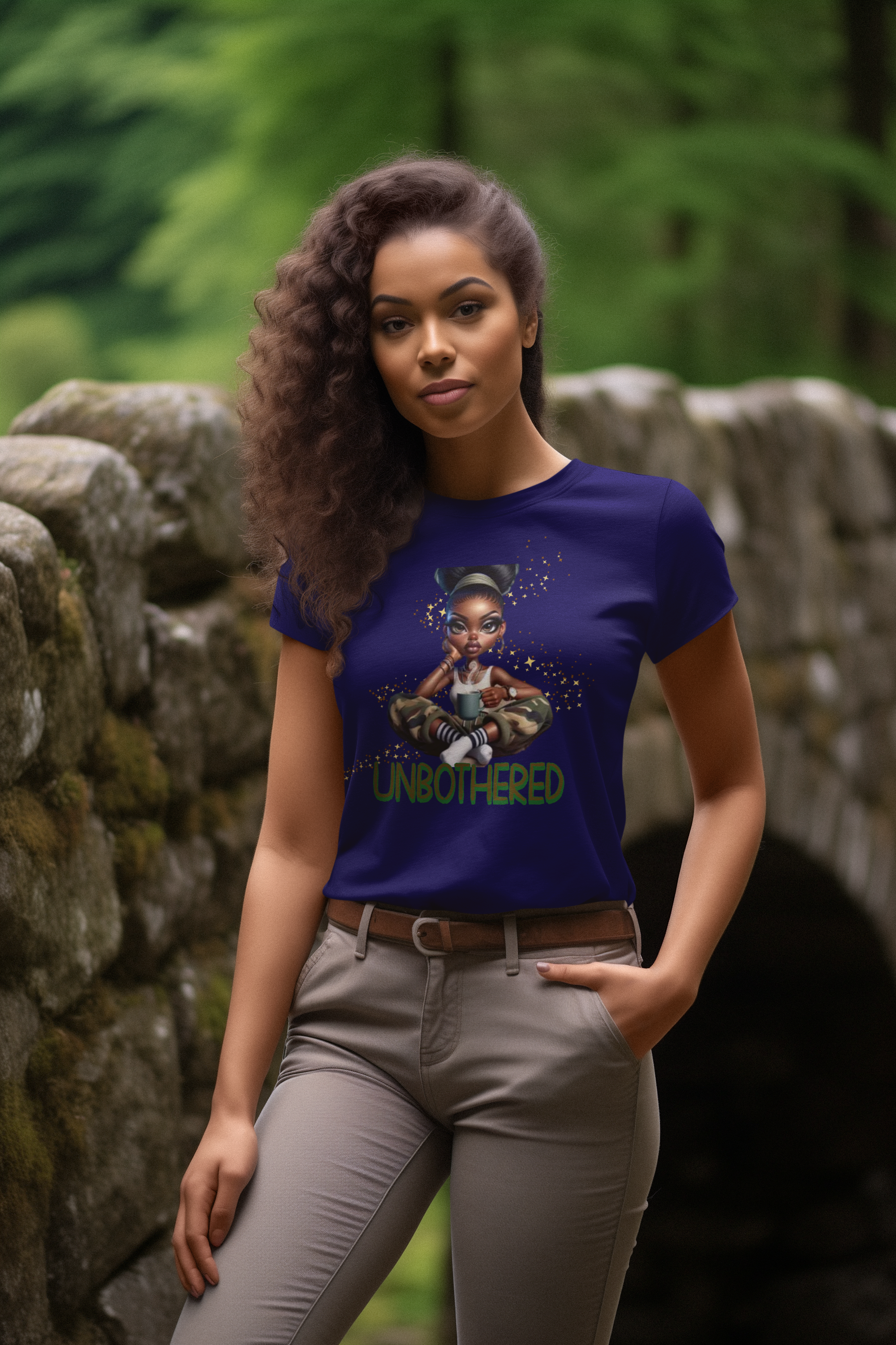 Unbothered Serenity T-Shirts for Women, Black Woman Empowerment, 92% Black Women Shirts, Melanin Magic T-Shirts, Black Girl Magic Tees