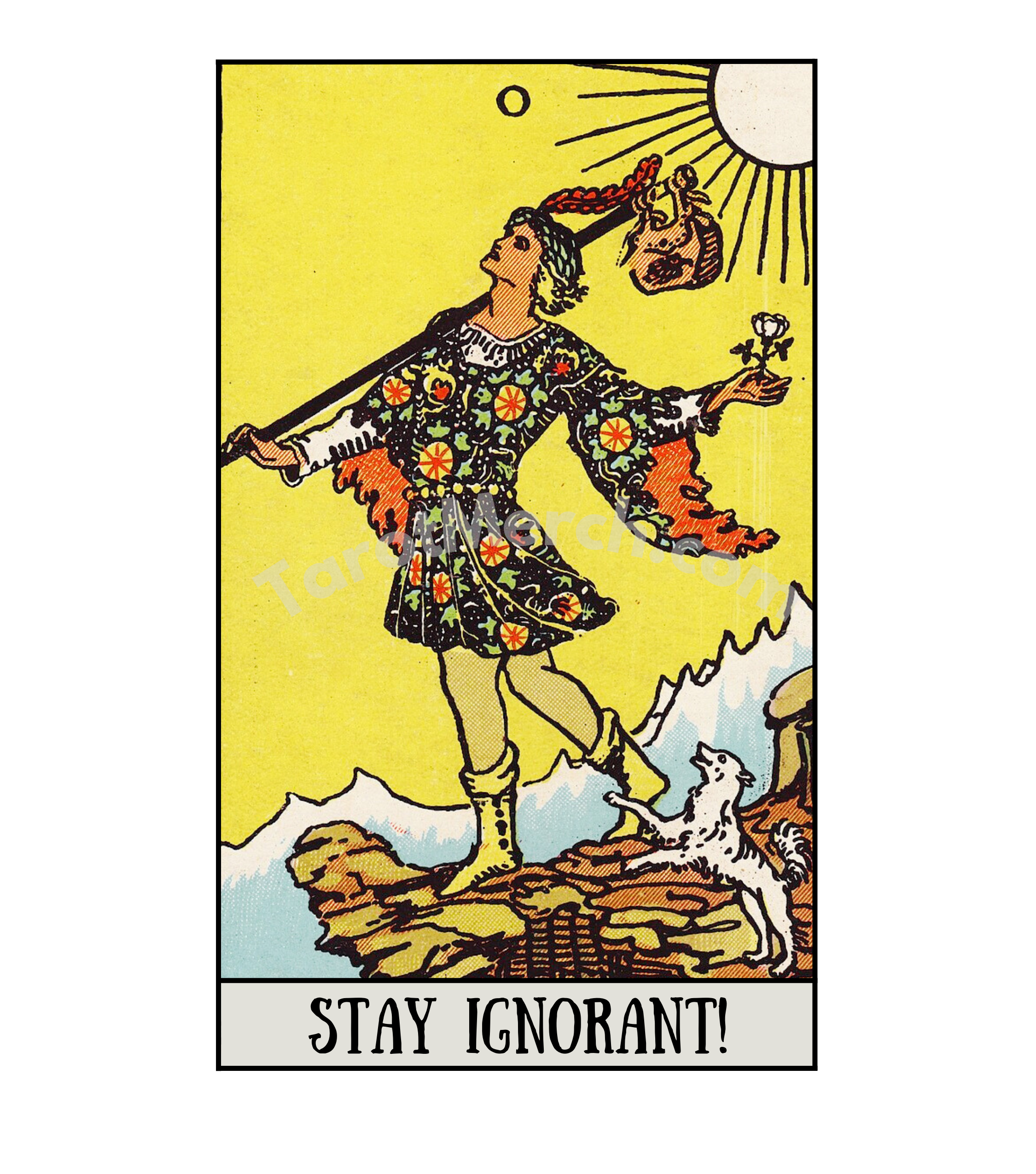 The Fool Tee - “Stay Ignorant” product thumbnail image The Fool Tee - “Stay Ignorant” product thumbnail image