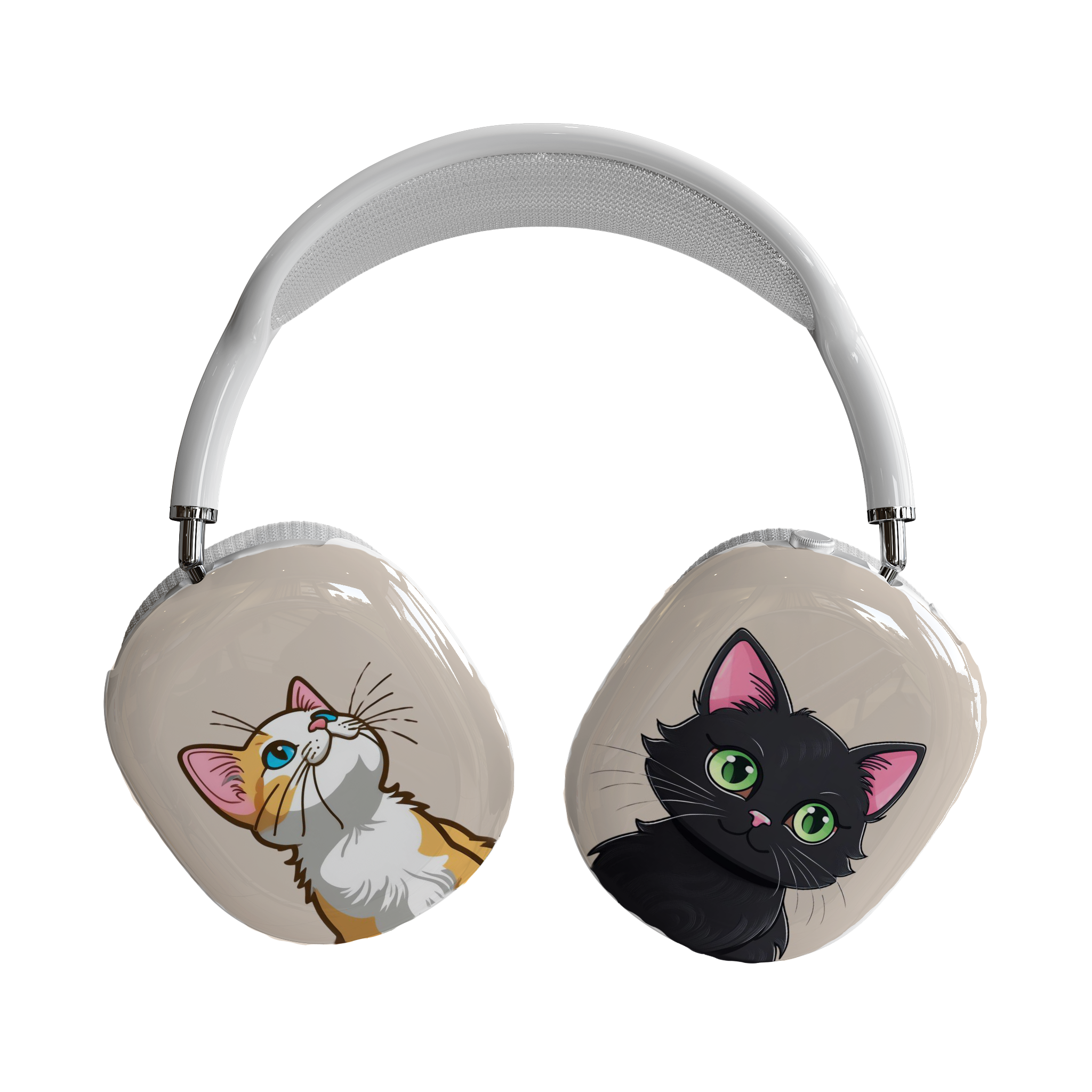Cat-Themed AirPods Max Shell Case - Cute & Durable Protection Cat-Themed AirPods Max Shell Case - Cute & Durable Protection