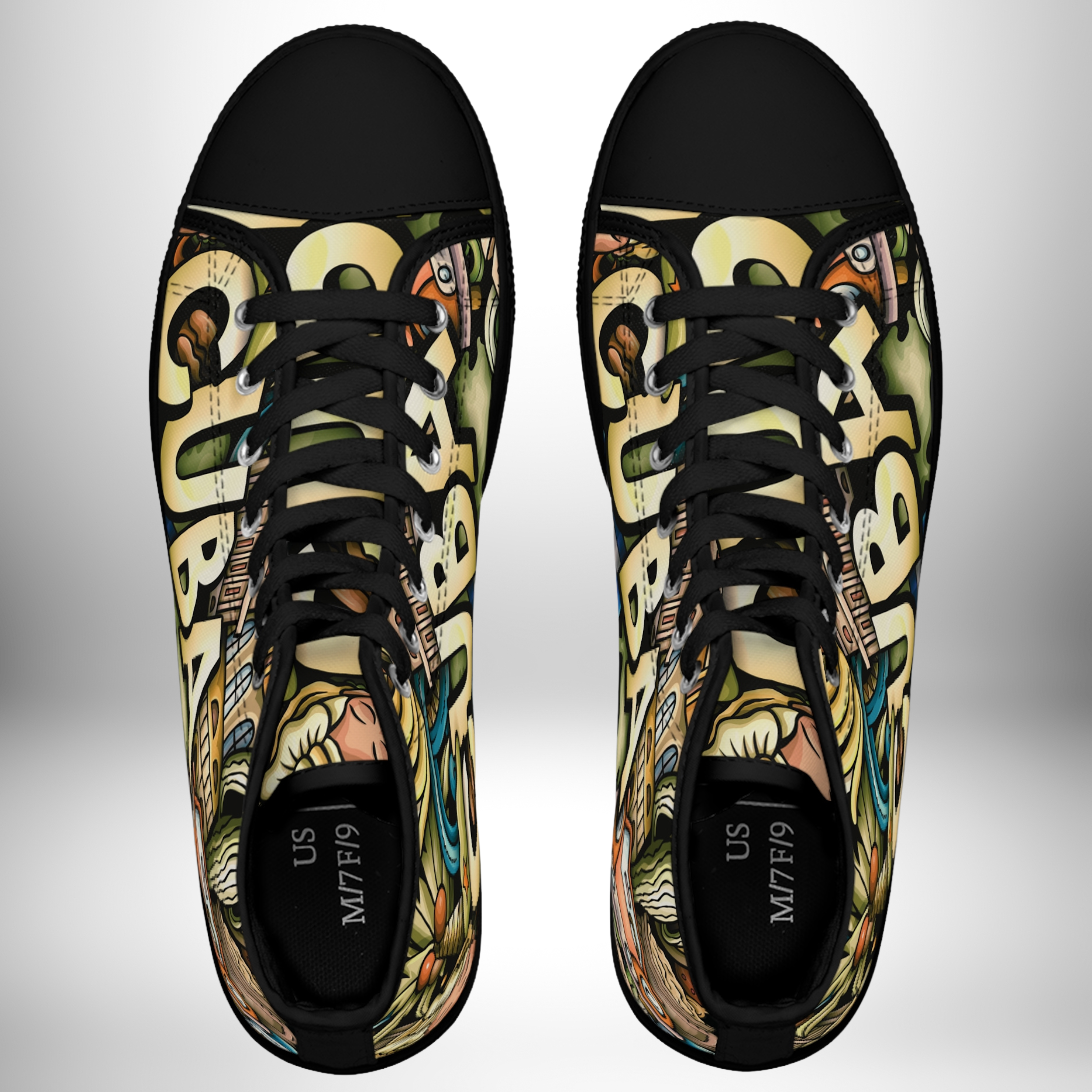 Cuba Culture Lifestyle, Women's High Top Sneakers product thumbnail image
