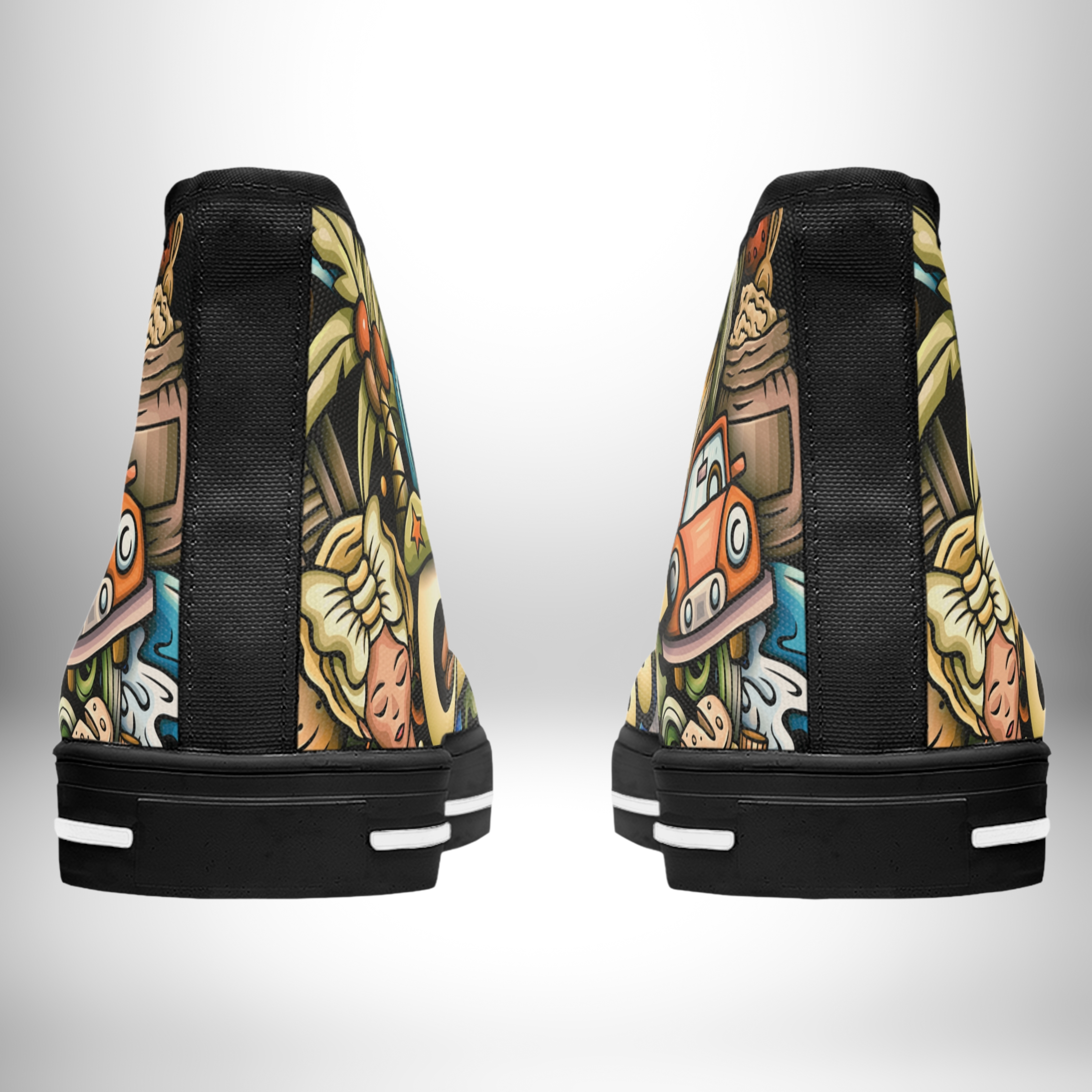 Cuba Culture Lifestyle, Women's High Top Sneakers product thumbnail image