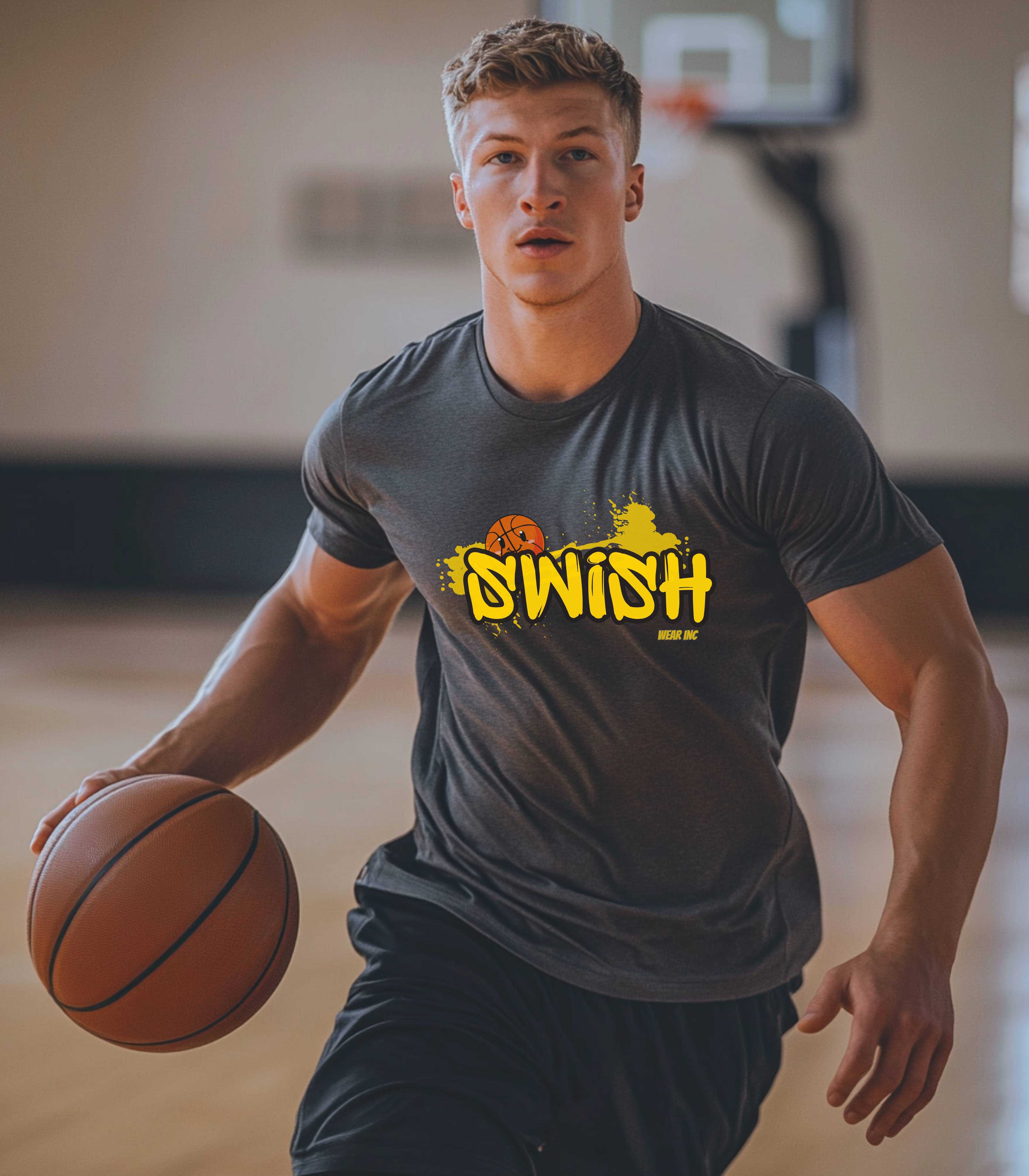 Swish Basketball Graphic Tshirt, Basketball Lovers shirt, Basketball Team gifts, March Madness, It's Bracket Season