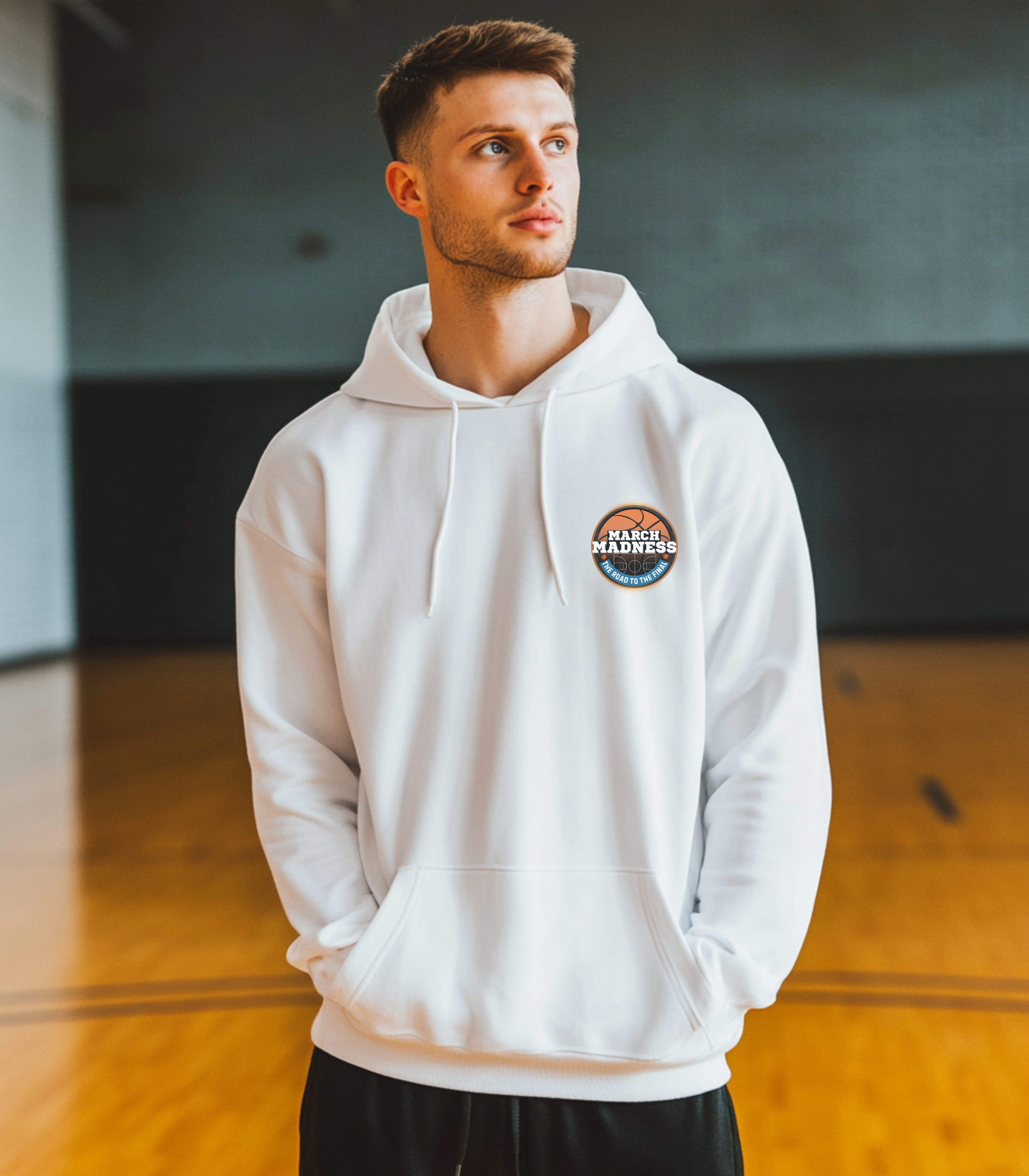 March Madness Unisex Hoodie, Basketball Fan Gear, Cozy Sports Apparel, Perfect for Game Day, Gift for Sports Lovers,  Basketball Shirts, Final Four, Ncaa Shirts, Menswear, Womens Hoodie, Trending Shirts