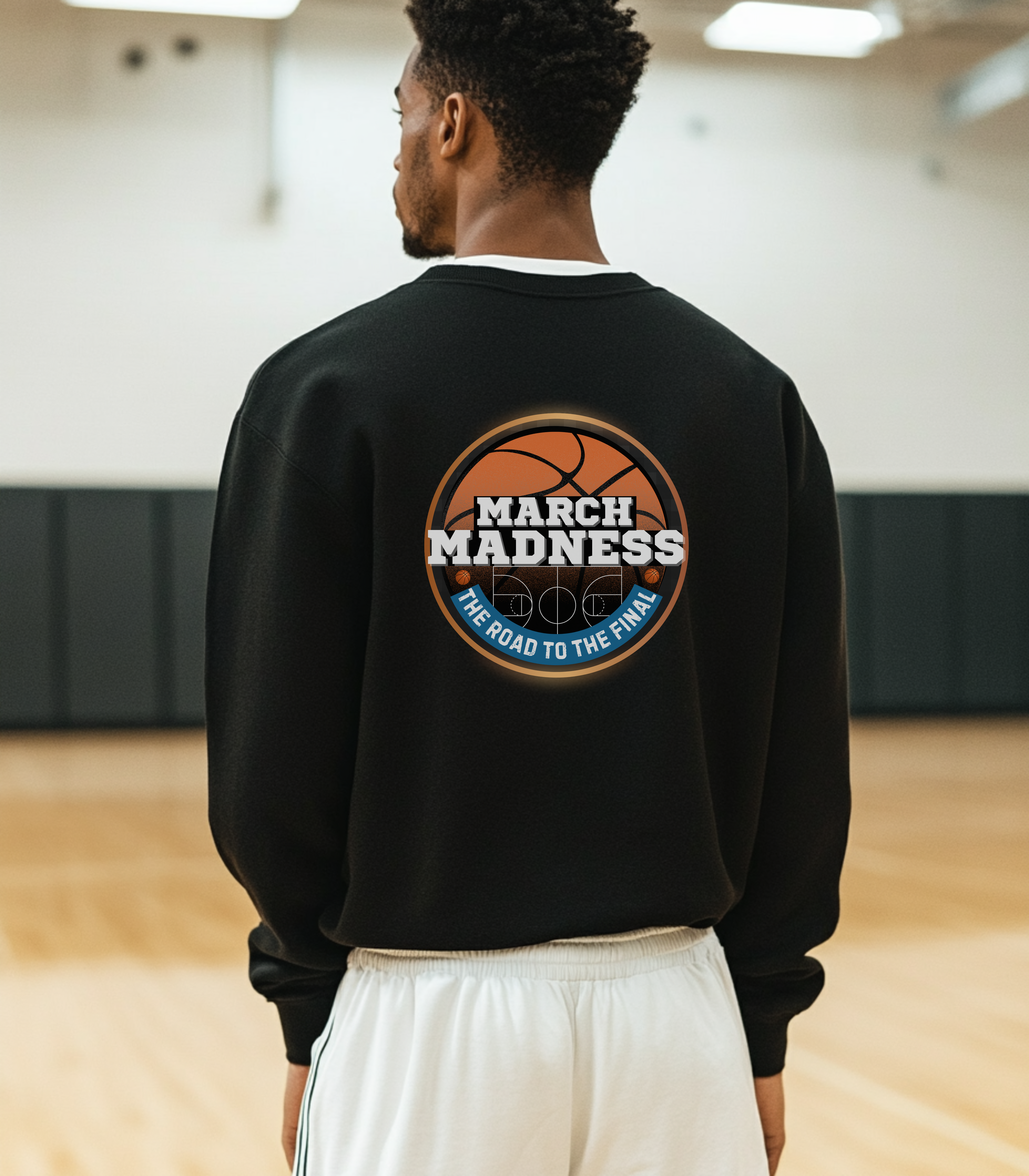 March Madness Basketball Sweatshirt, Sports Apparel, Unisex Crewneck, Fan Gear, Basketball Gift, College Basketball Style, Unisex Sweatshirts, Menswear, Final Four, Basketball Playoffs product thumbnail image