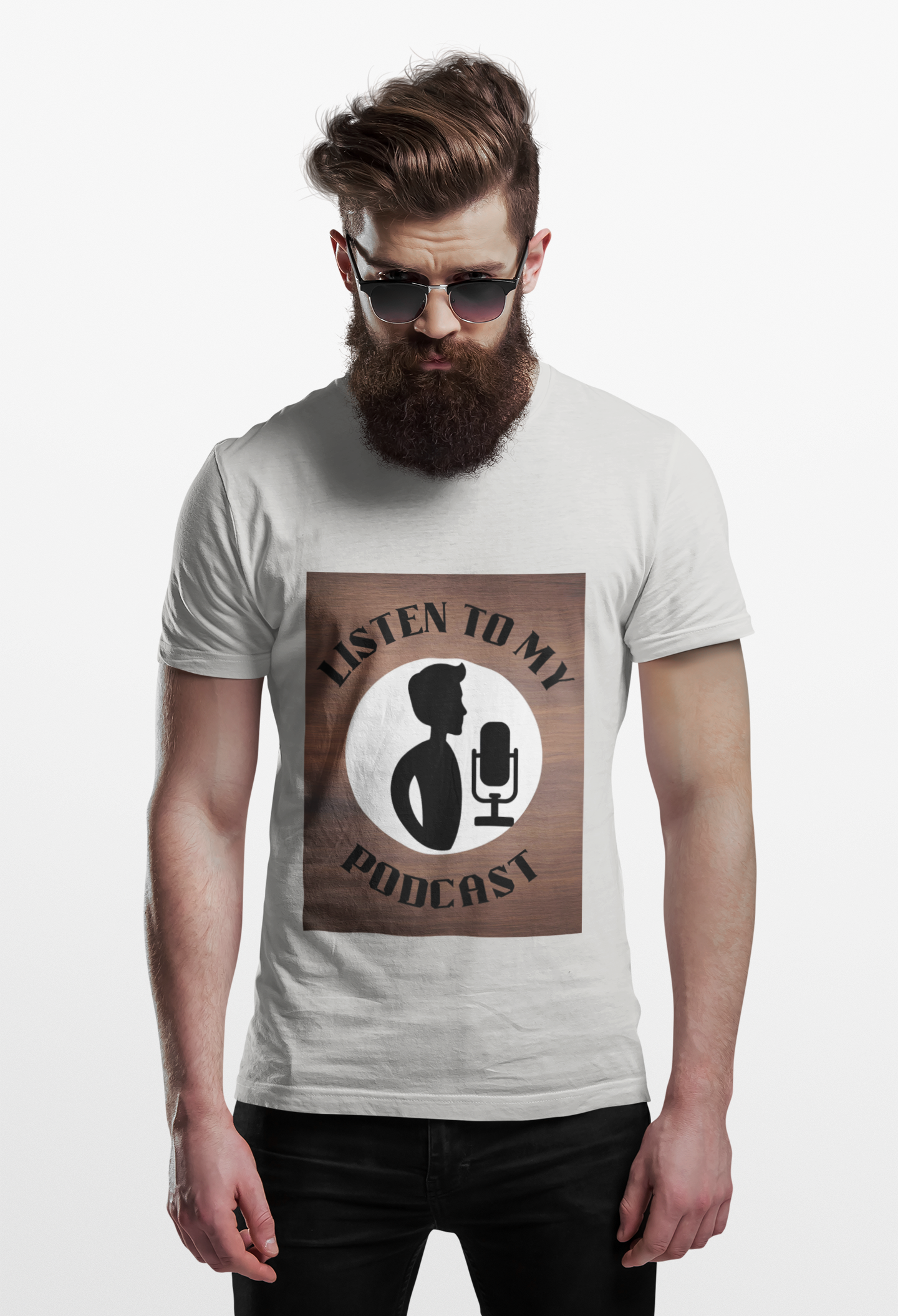 Podcast Lover Unisex Softstyle T-Shirt - Listen to my Podcast product thumbnail image