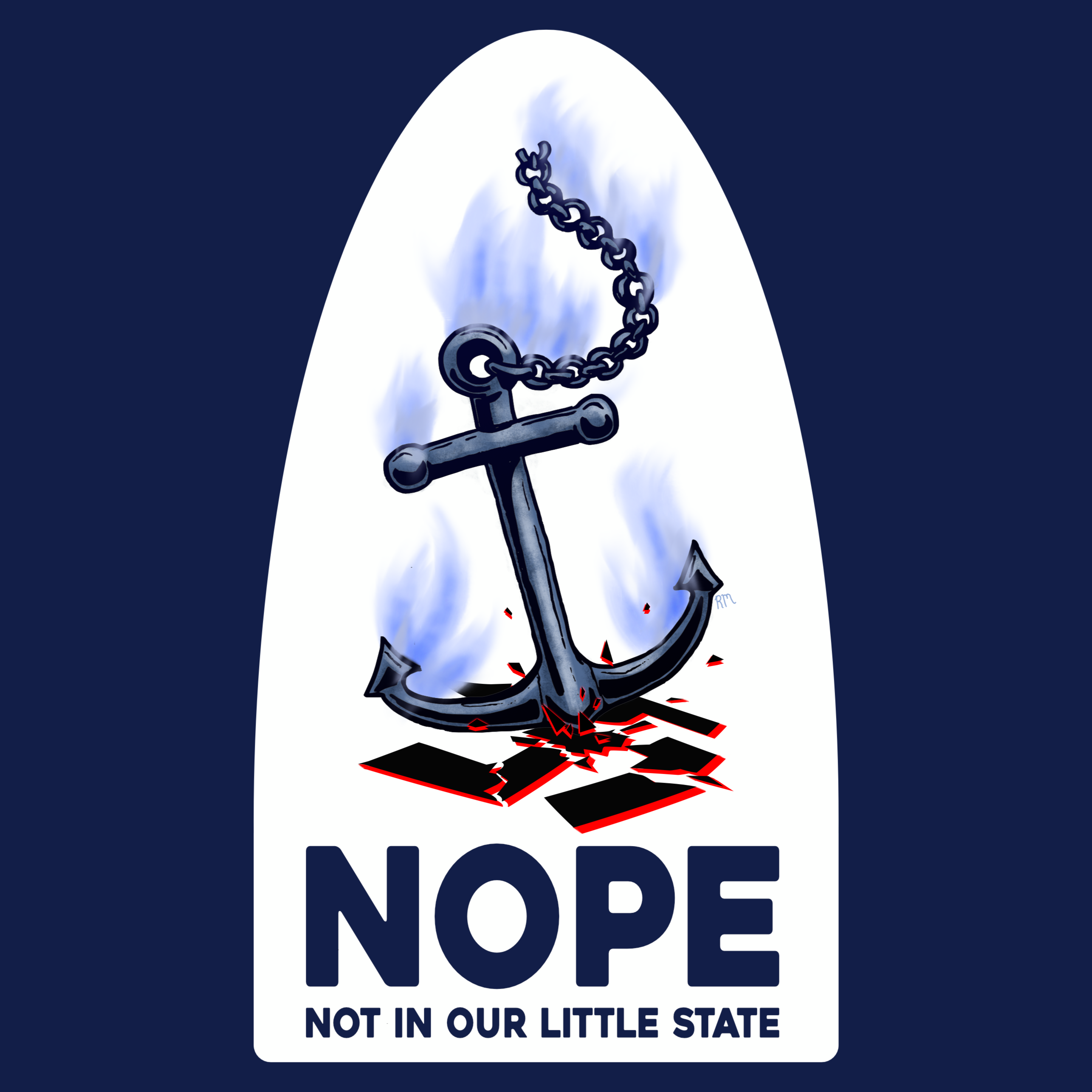 "NOPE" Die-Cut Magnets product thumbnail image "NOPE" Die-Cut Magnets product thumbnail image