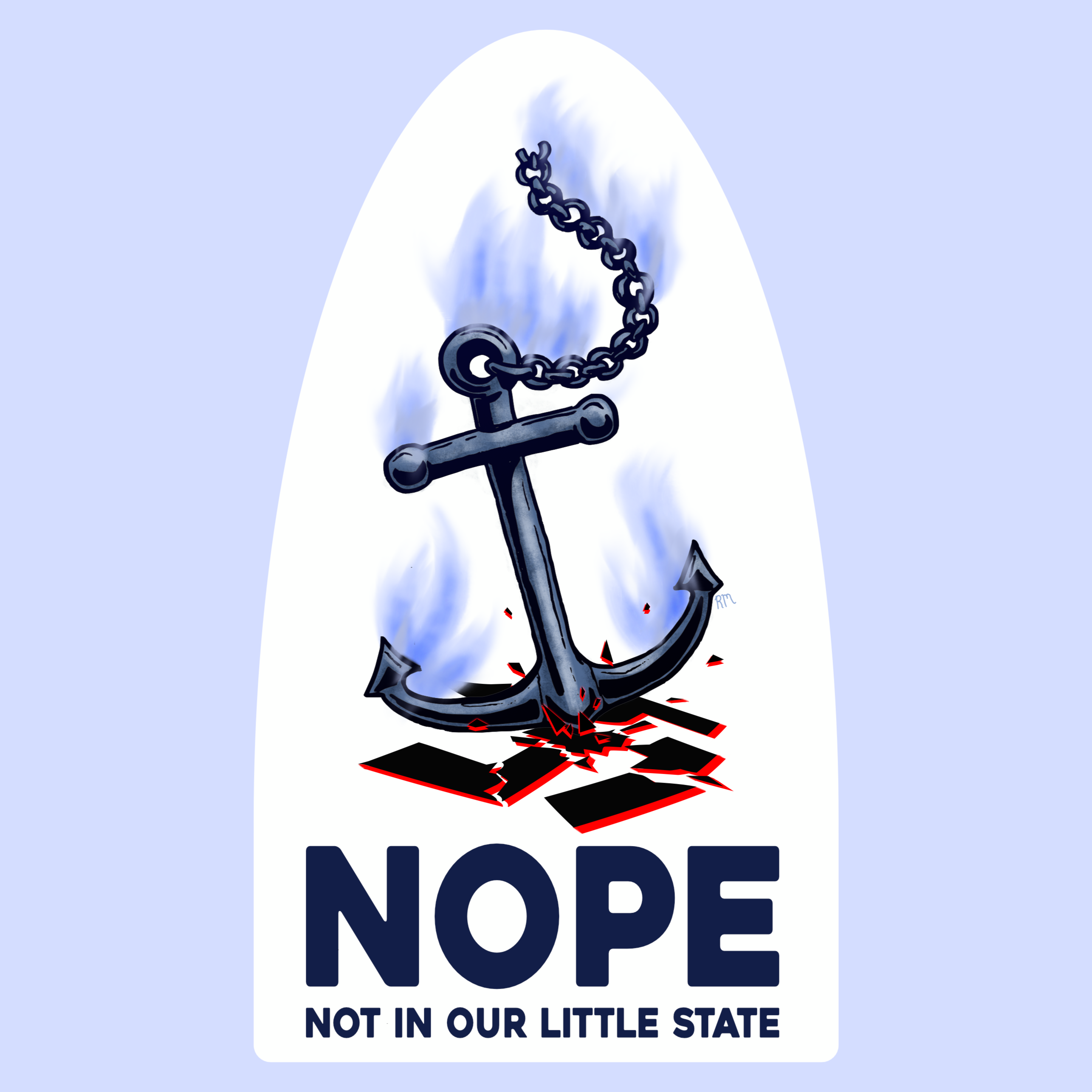 "NOPE" Kiss-Cut Stickers product thumbnail image "NOPE" Kiss-Cut Stickers product thumbnail image