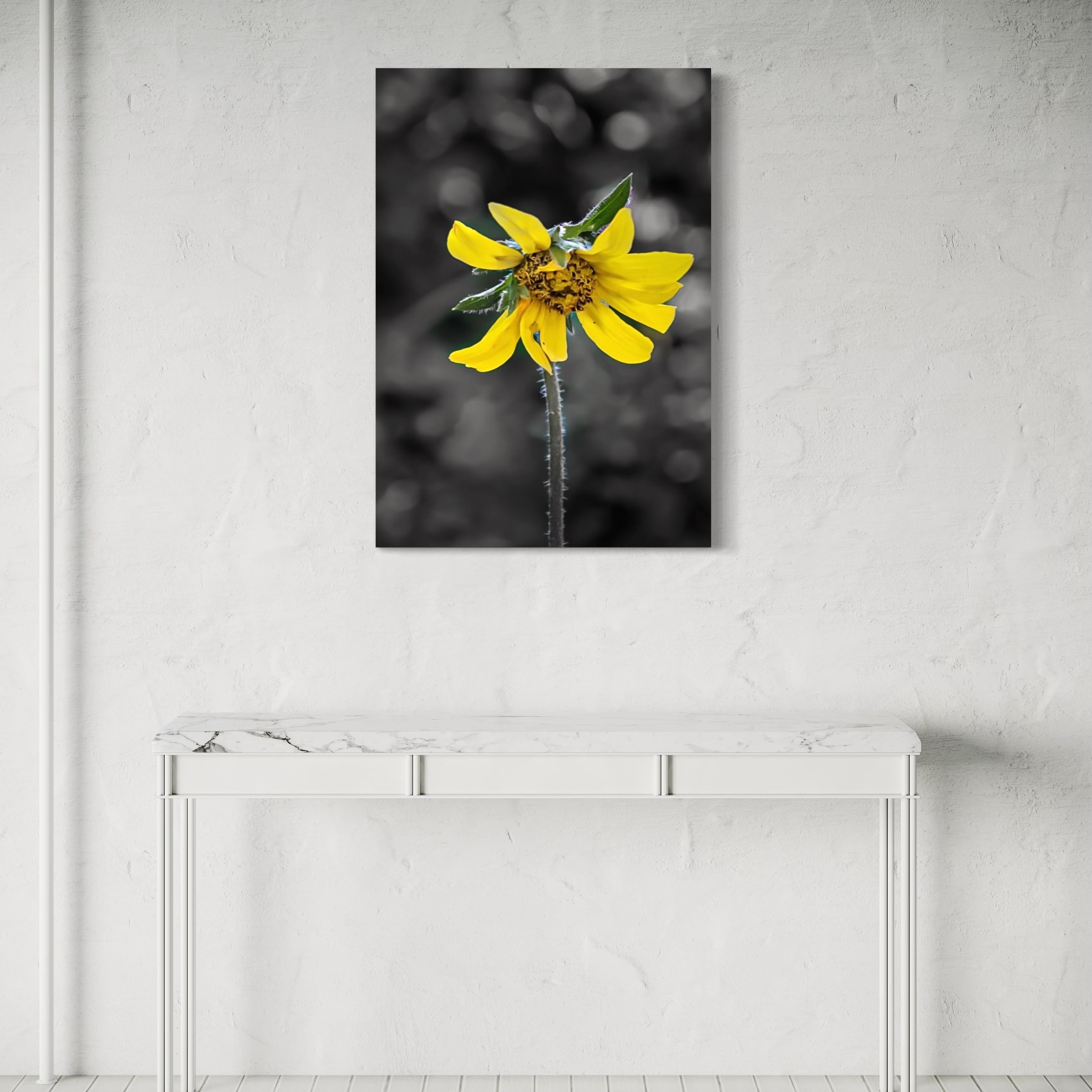 Vertical Poster - Sunlit Beauty Yellow Flower Photographic Print Vertical Poster - Sunlit Beauty Yellow Flower Photographic Print