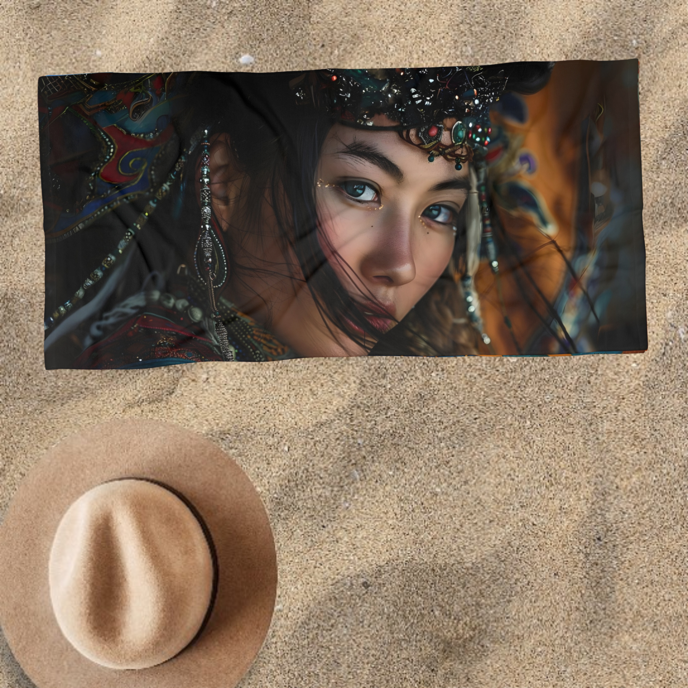 Korean Princess Beach Towel product thumbnail image Korean Princess Beach Towel product thumbnail image