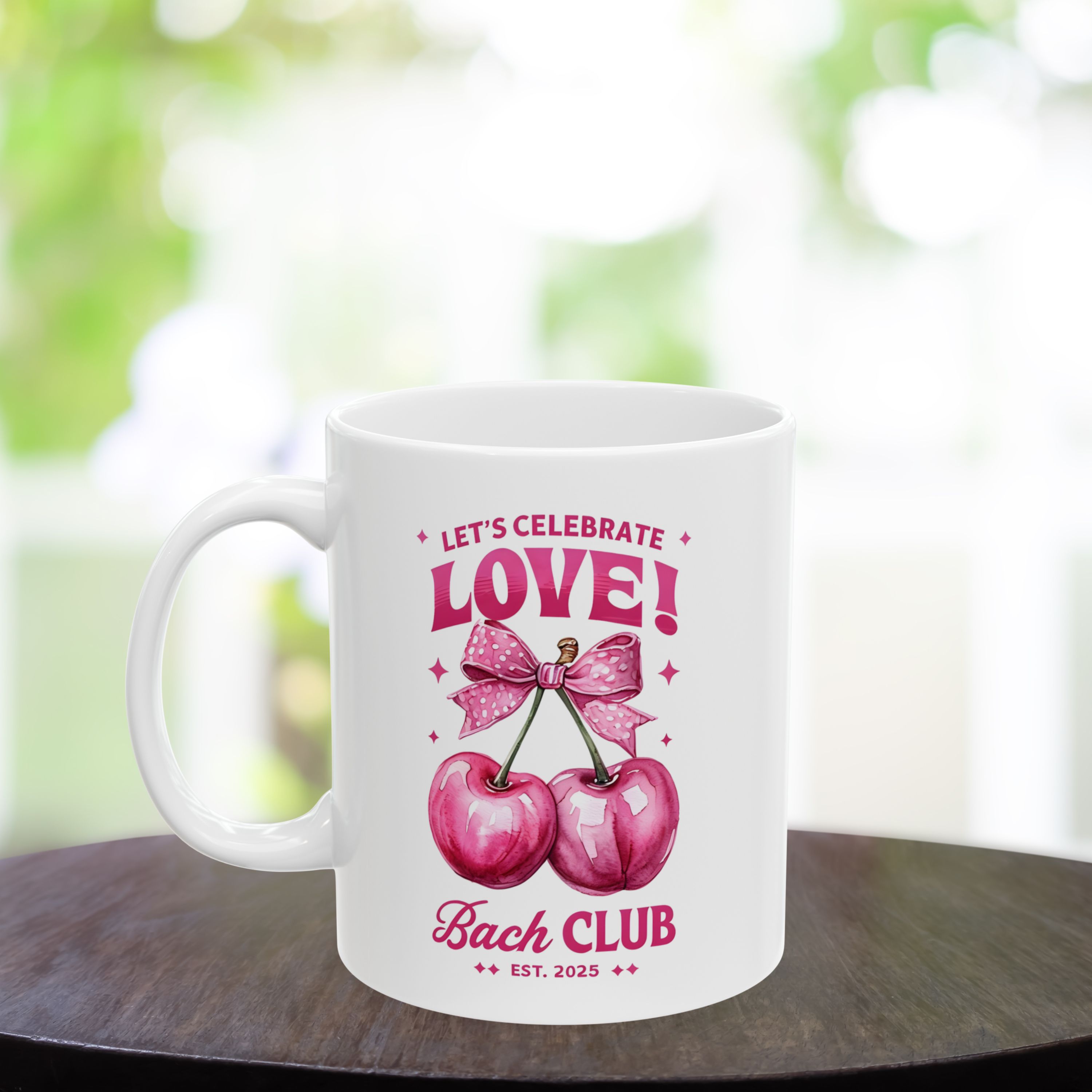 "Vibrant Bachelorette Ceramic Mug: Perfect Bridal Shower Gift for Coffee and Tea Lovers" - 11oz & 15oz "Vibrant Bachelorette Ceramic Mug: Perfect Bridal Shower Gift for Coffee and Tea Lovers" - 11oz & 15oz