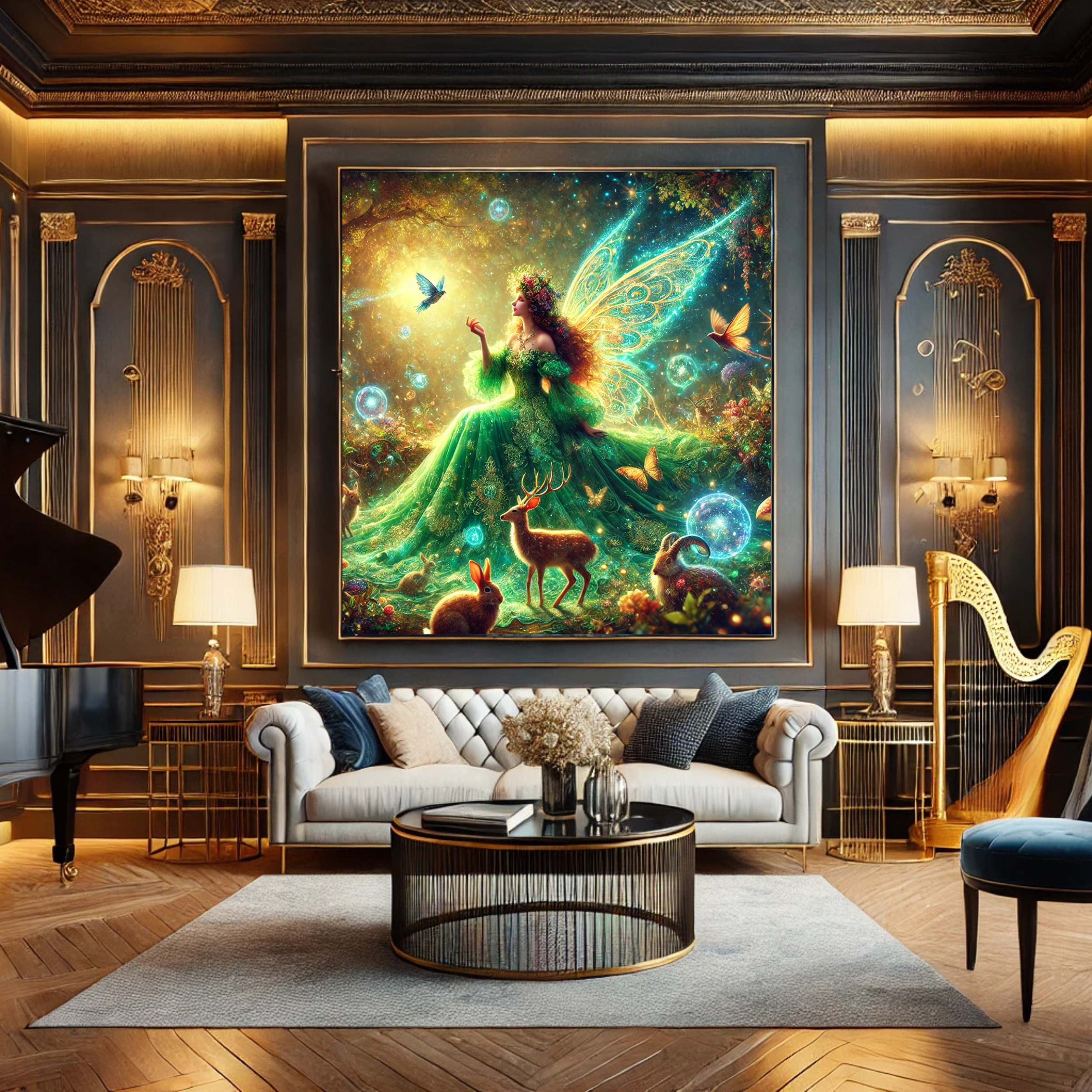 Enchanted Fairy Canvas Wall Art - Whimsical Nature Decor product thumbnail image Enchanted Fairy Canvas Wall Art - Whimsical Nature Decor product thumbnail image