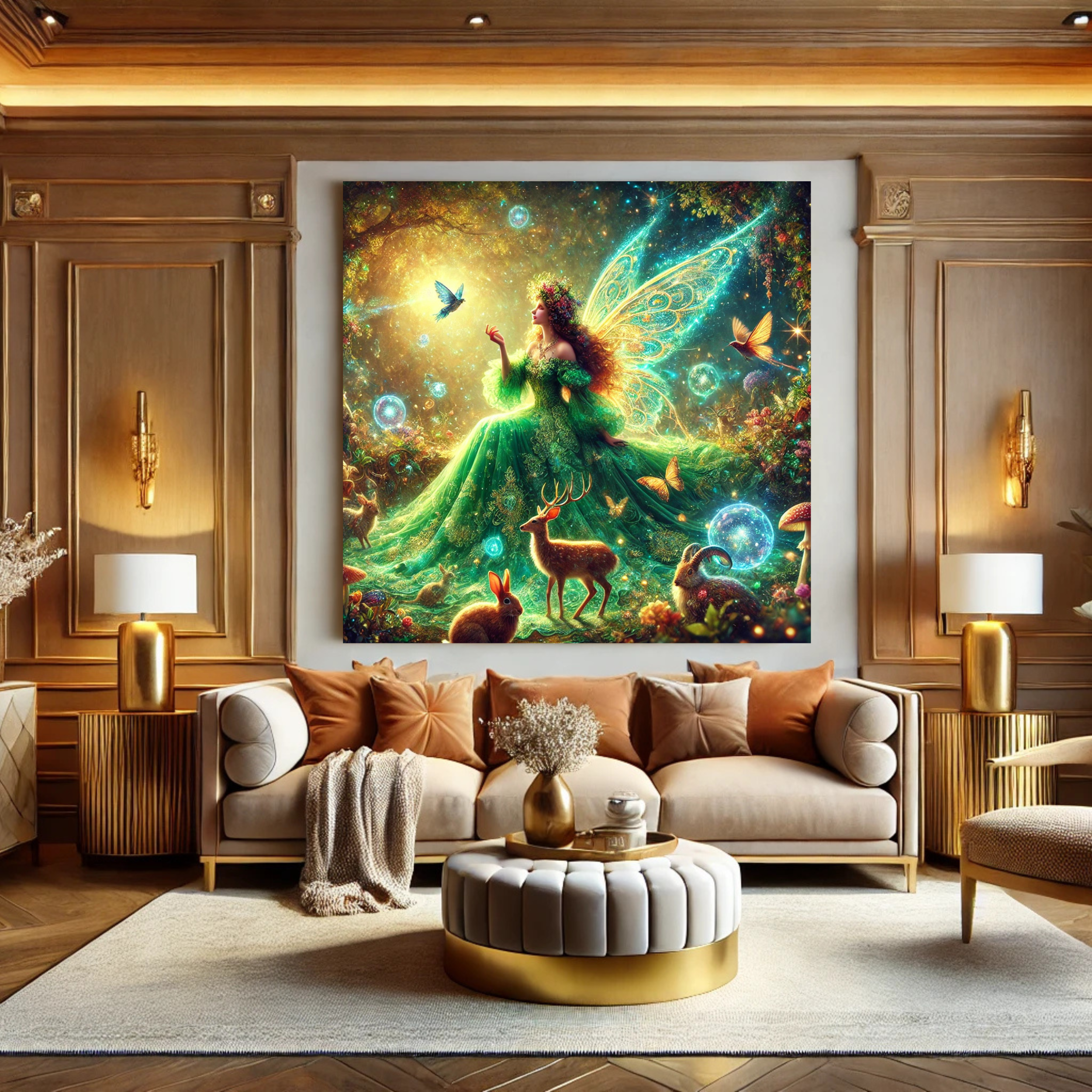 Enchanted Fairy Canvas Wall Art - Whimsical Nature Decor