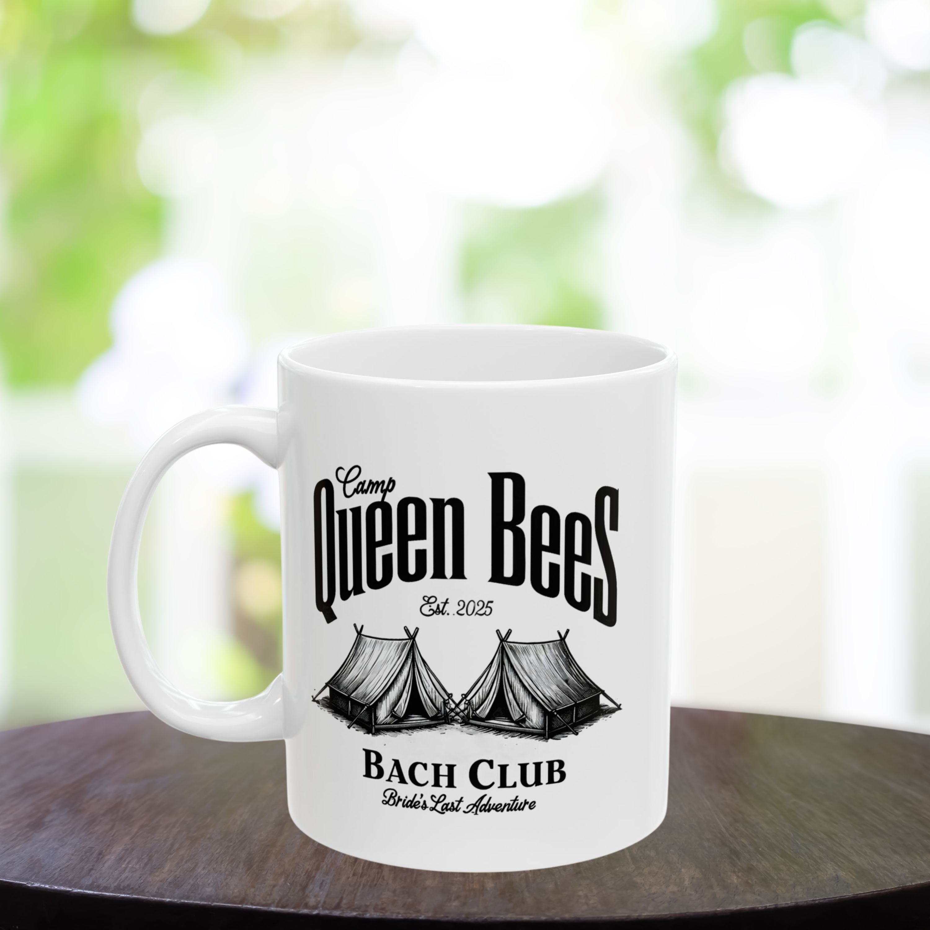 "Vibrant Bachelorette Ceramic Mug: Perfect Bridal Shower Gift for Coffee and Tea Lovers" - 11oz & 15oz "Vibrant Bachelorette Ceramic Mug: Perfect Bridal Shower Gift for Coffee and Tea Lovers" - 11oz & 15oz