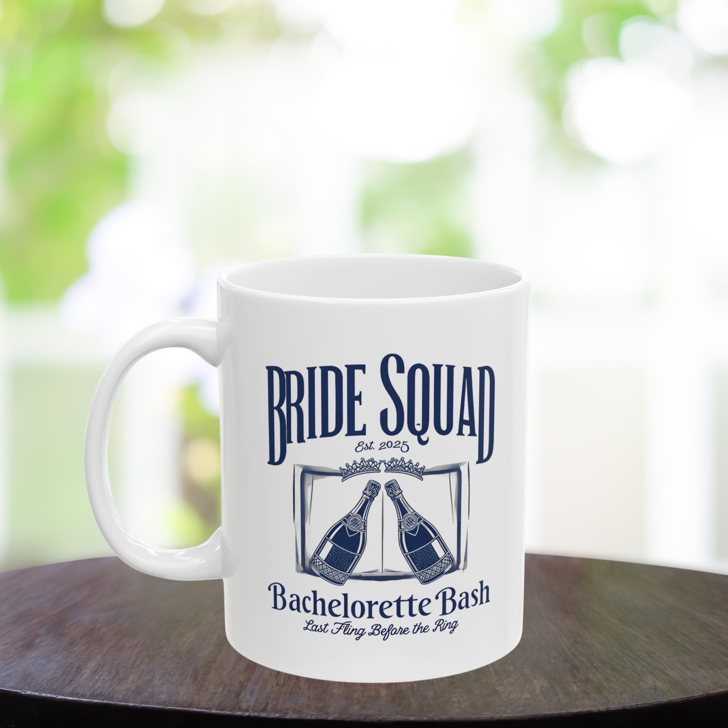 "Vibrant Bachelorette Ceramic Mug: Perfect Bridal Shower Gift for Coffee and Tea Lovers" - 11oz & 15oz "Vibrant Bachelorette Ceramic Mug: Perfect Bridal Shower Gift for Coffee and Tea Lovers" - 11oz & 15oz