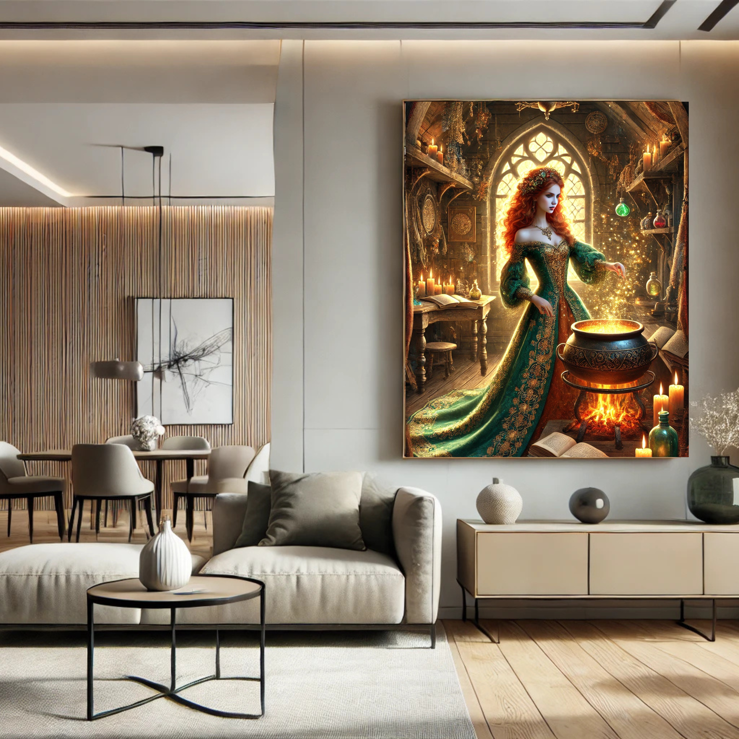 Enchanting Witch Canvas Art - Magical Home Decor