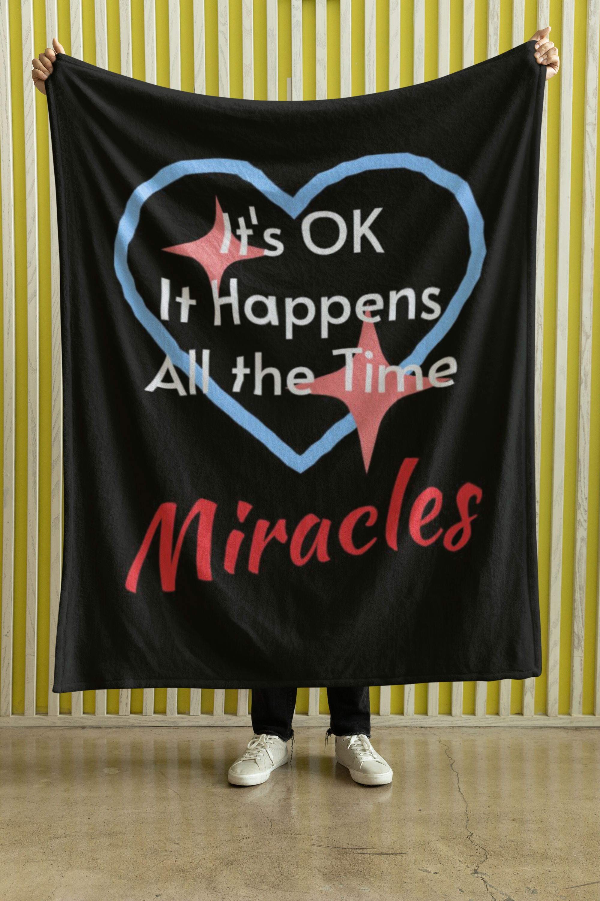 Plush Throw Blanket, Miracles Happen product thumbnail image Plush Throw Blanket, Miracles Happen product thumbnail image