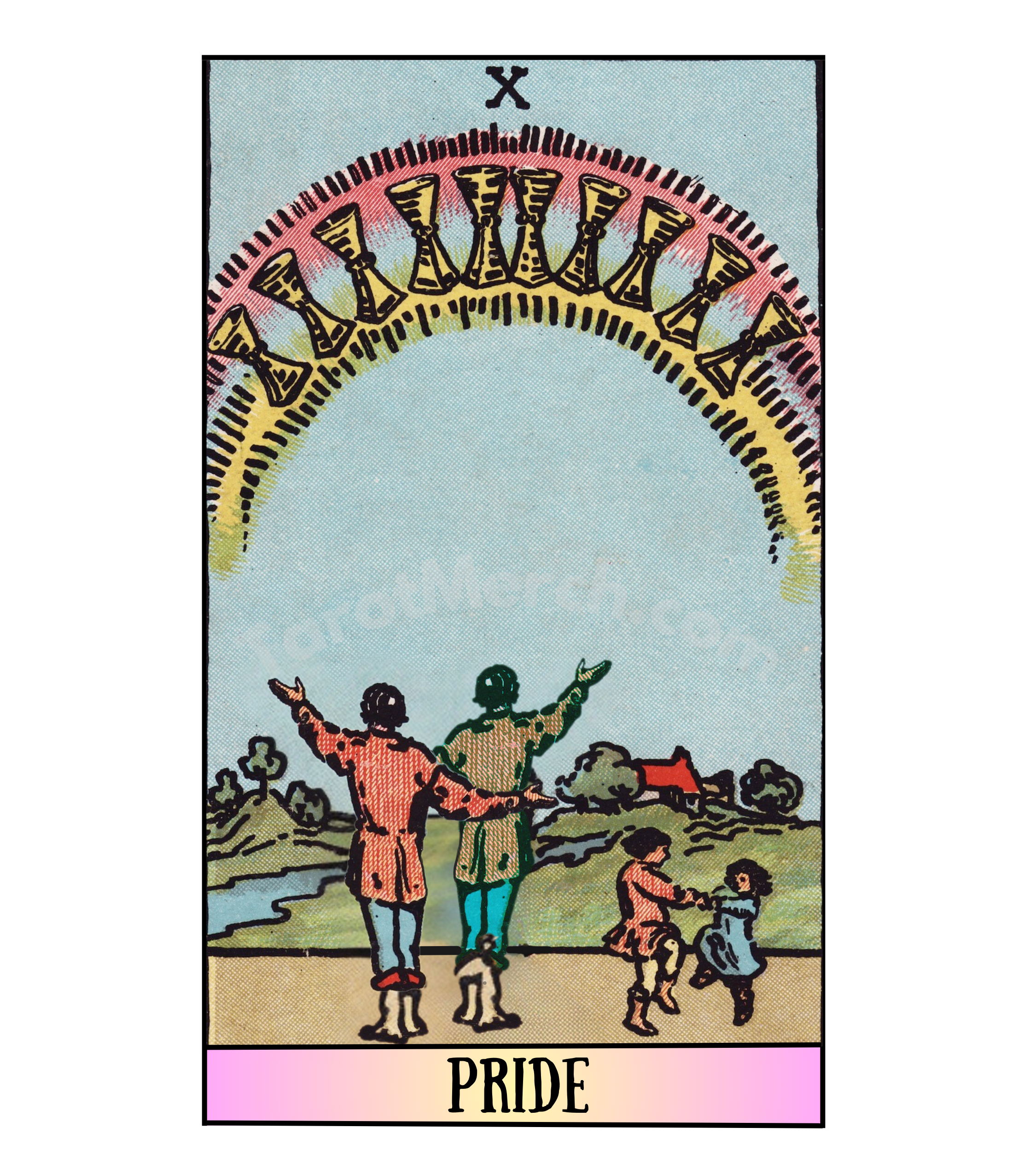 10 of Cups Tee - “Pride” product thumbnail image 10 of Cups Tee - “Pride” product thumbnail image
