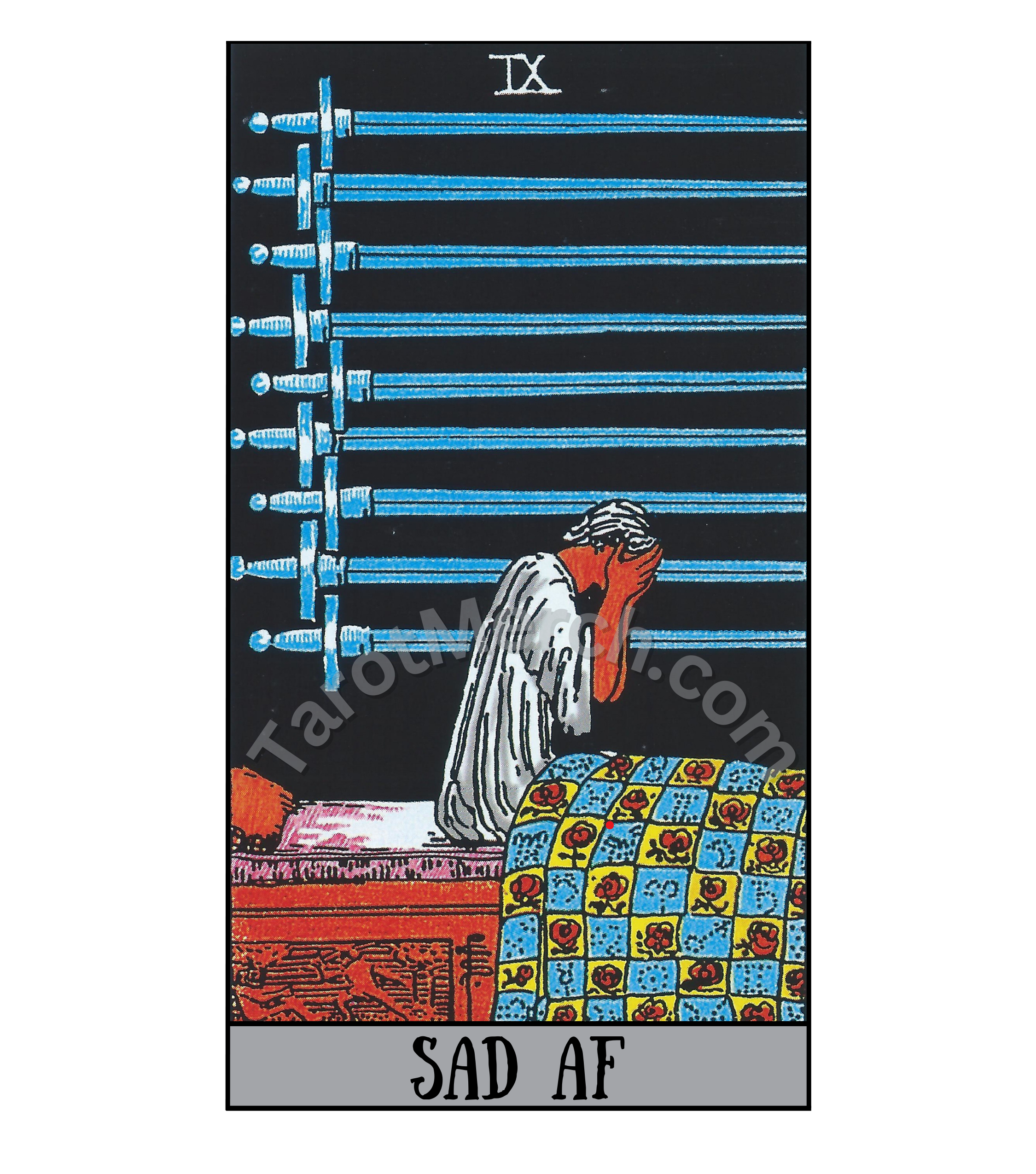9 of Swords Tee - “Sad AF” product thumbnail image 9 of Swords Tee - “Sad AF” product thumbnail image