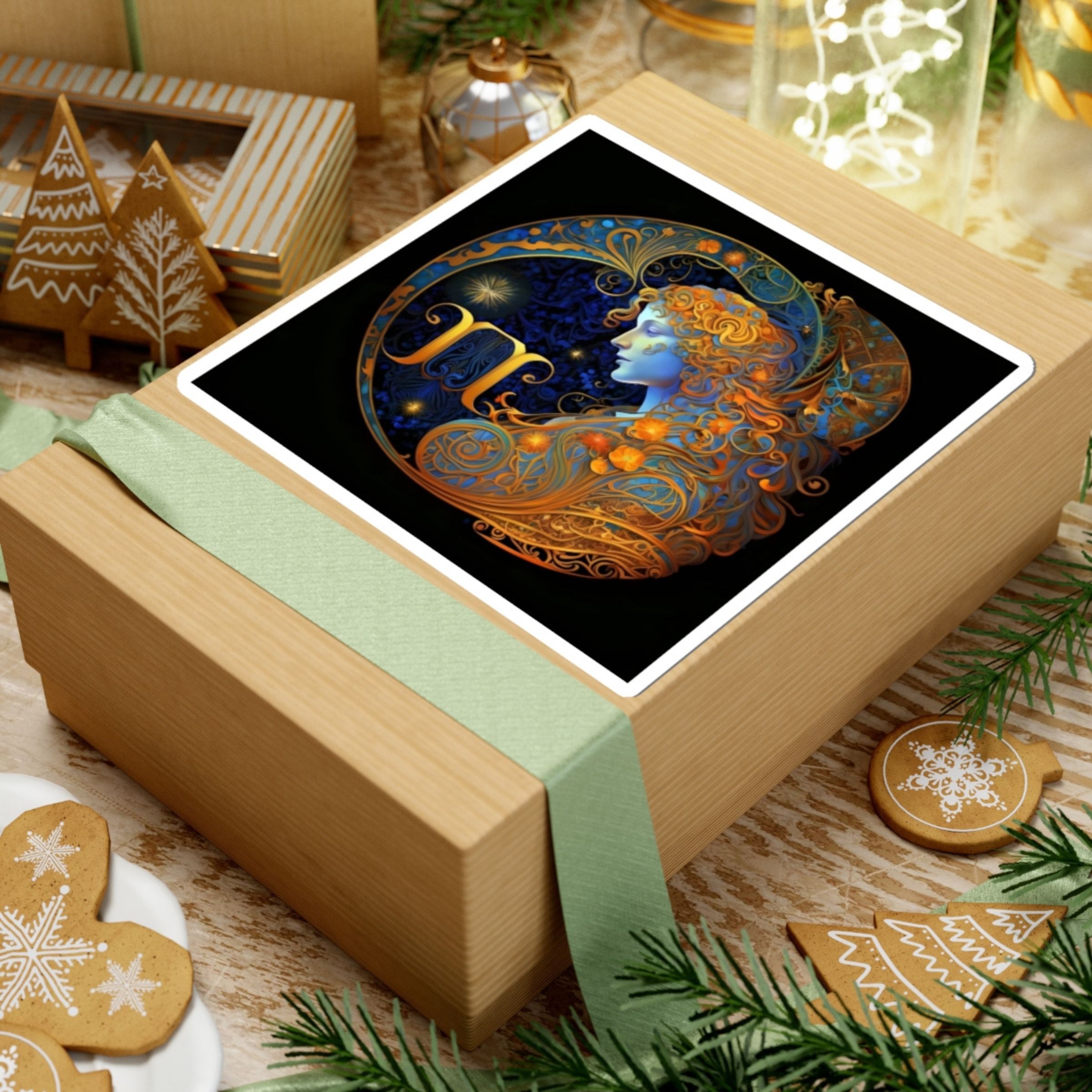 Virgo Astrological Zodiac Sign Kiss-Cut Stickers product thumbnail image Virgo Astrological Zodiac Sign Kiss-Cut Stickers product thumbnail image