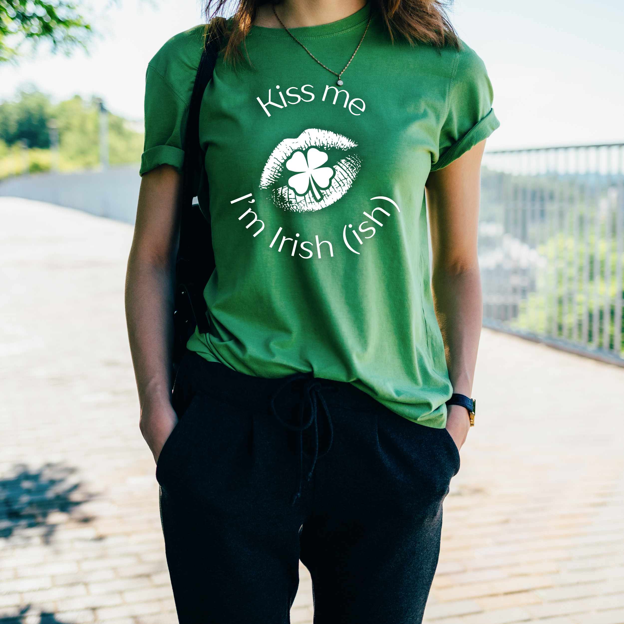 Kiss Me I'm Irish (ish) Unisex Ultra Cotton Tee - St. Patrick's Day Shirt product thumbnail image Kiss Me I'm Irish (ish) Unisex Ultra Cotton Tee - St. Patrick's Day Shirt product thumbnail image