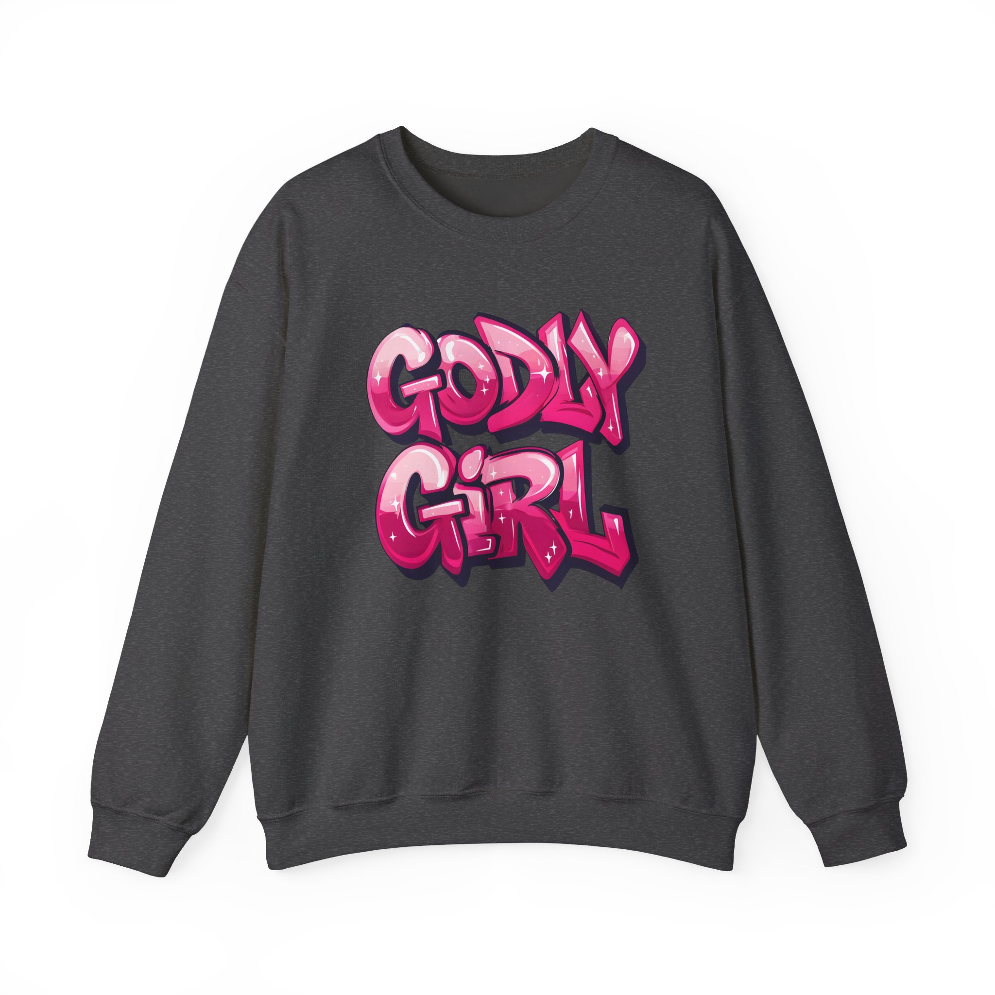 Godly Girl Unisex Heavy Blend™ Crewneck Sweatshirt product thumbnail image Godly Girl Unisex Heavy Blend™ Crewneck Sweatshirt product thumbnail image