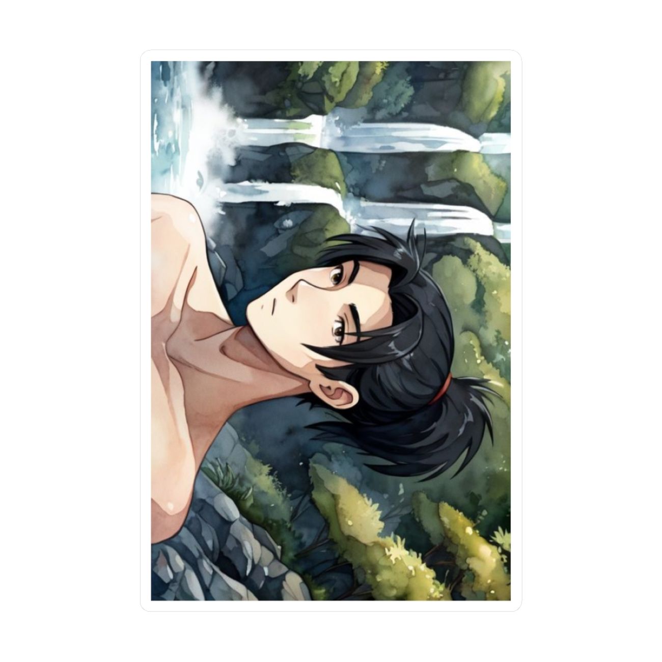 Hero Enjoying Serene Bath - Cdrama inspired - Kiss-Cut Vinyl Decals - Anime Aesthetic Décor product thumbnail image
