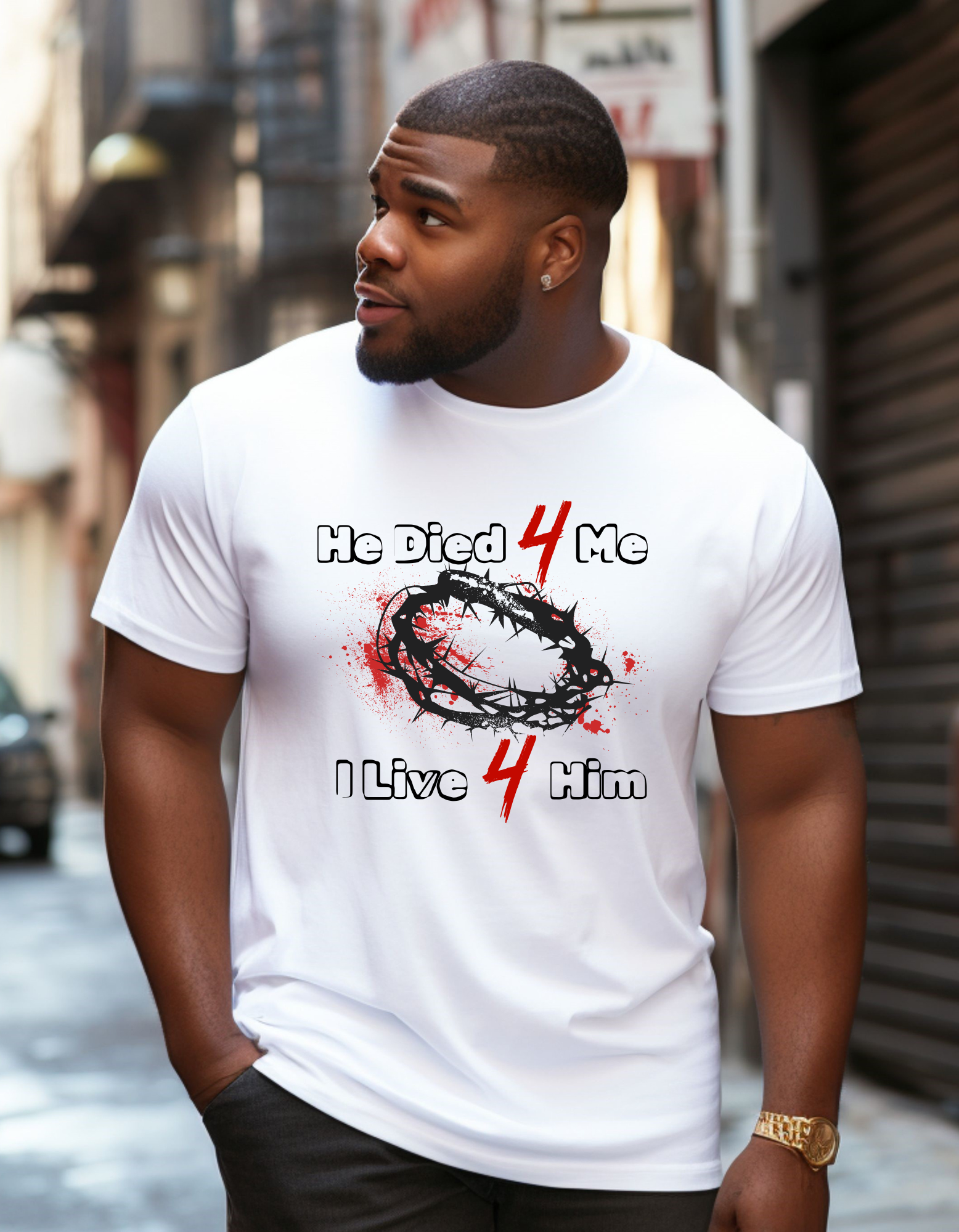 Faith-Inspired Unisex T-Shirt - He Died 4 Me I Live 4 Him, Spiritual Gift, Christian Apparel, Religious Tee, Inspirational Clothing