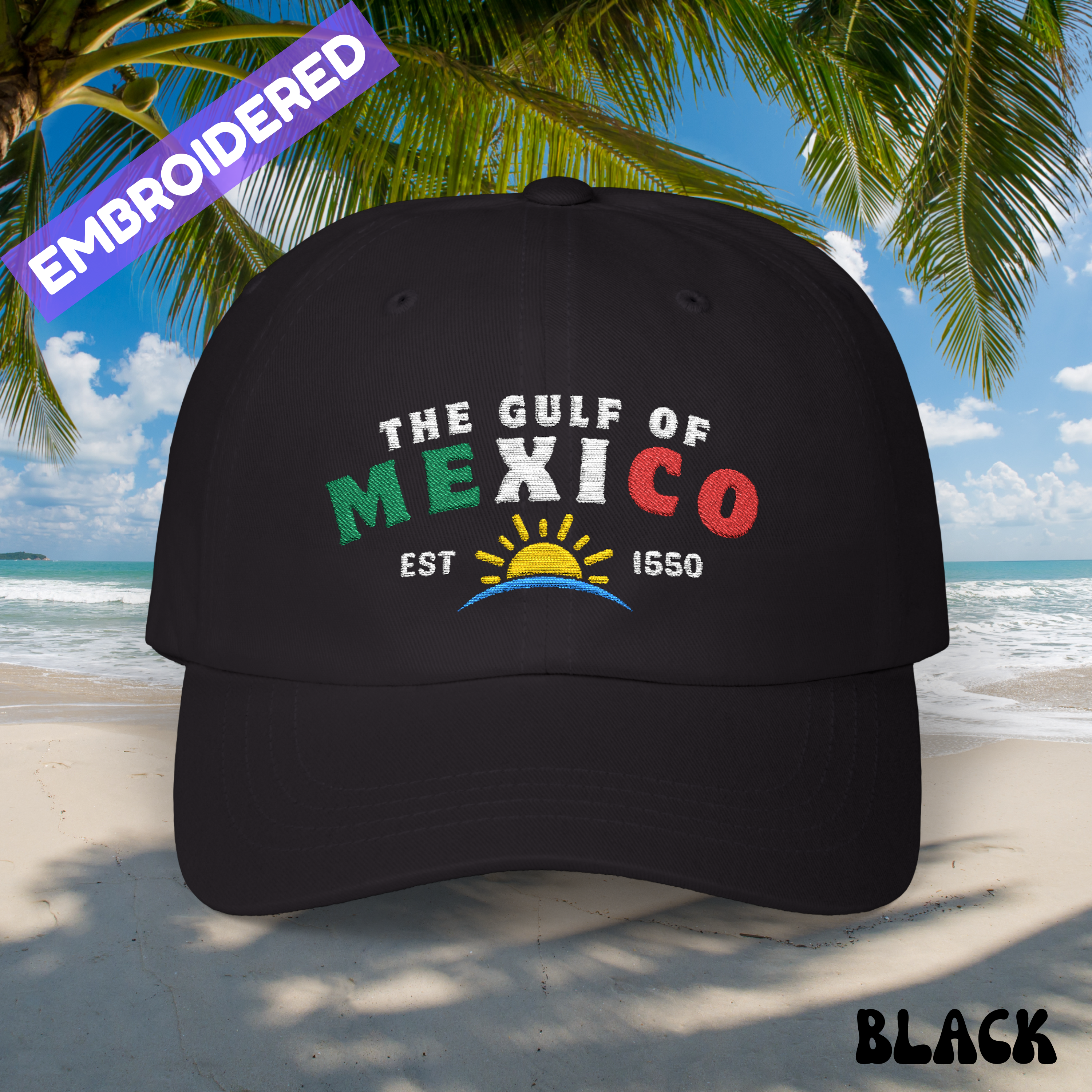 Embroidered Gulf of Mexico Dad Hat