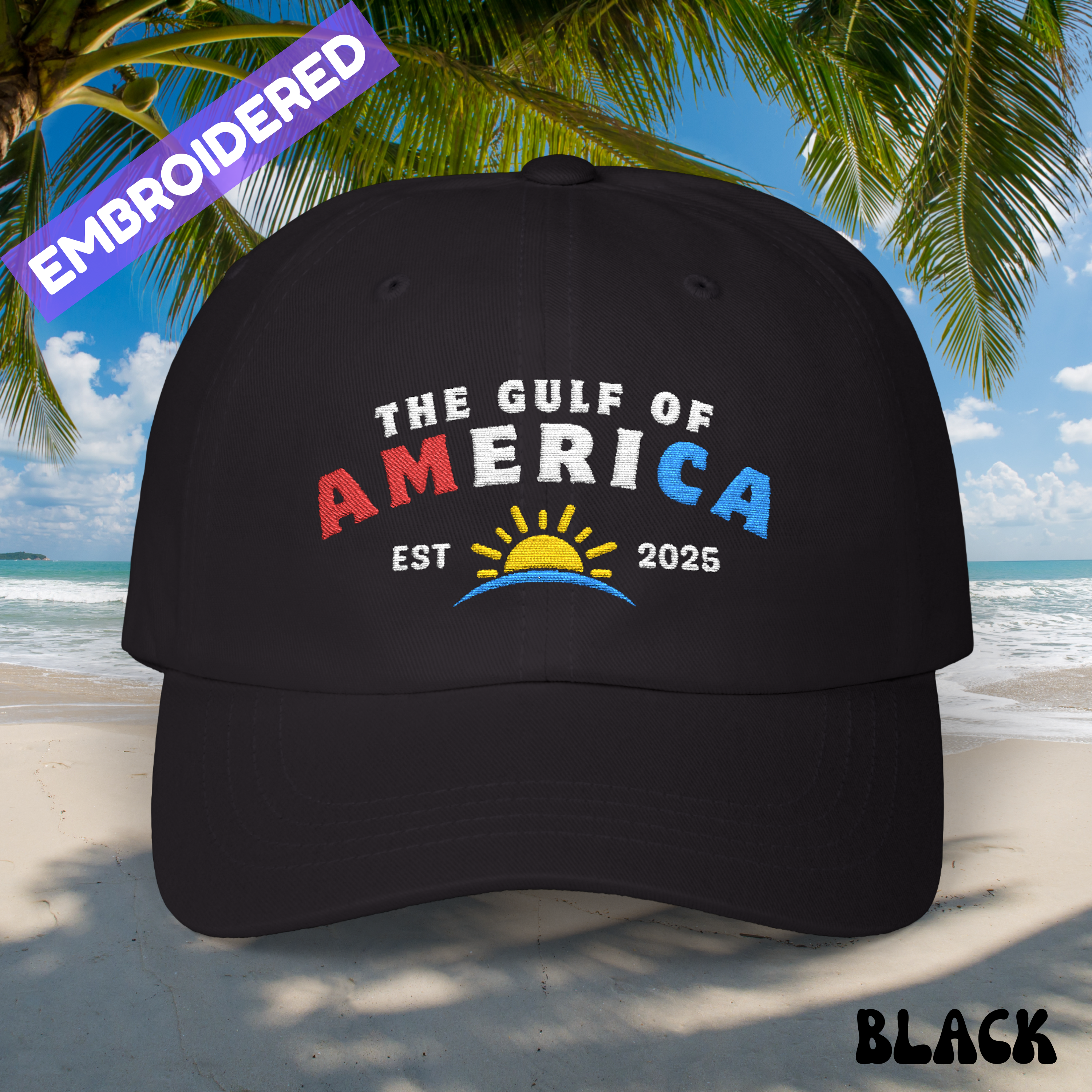 Embroidered Gulf of America Dad Hat
